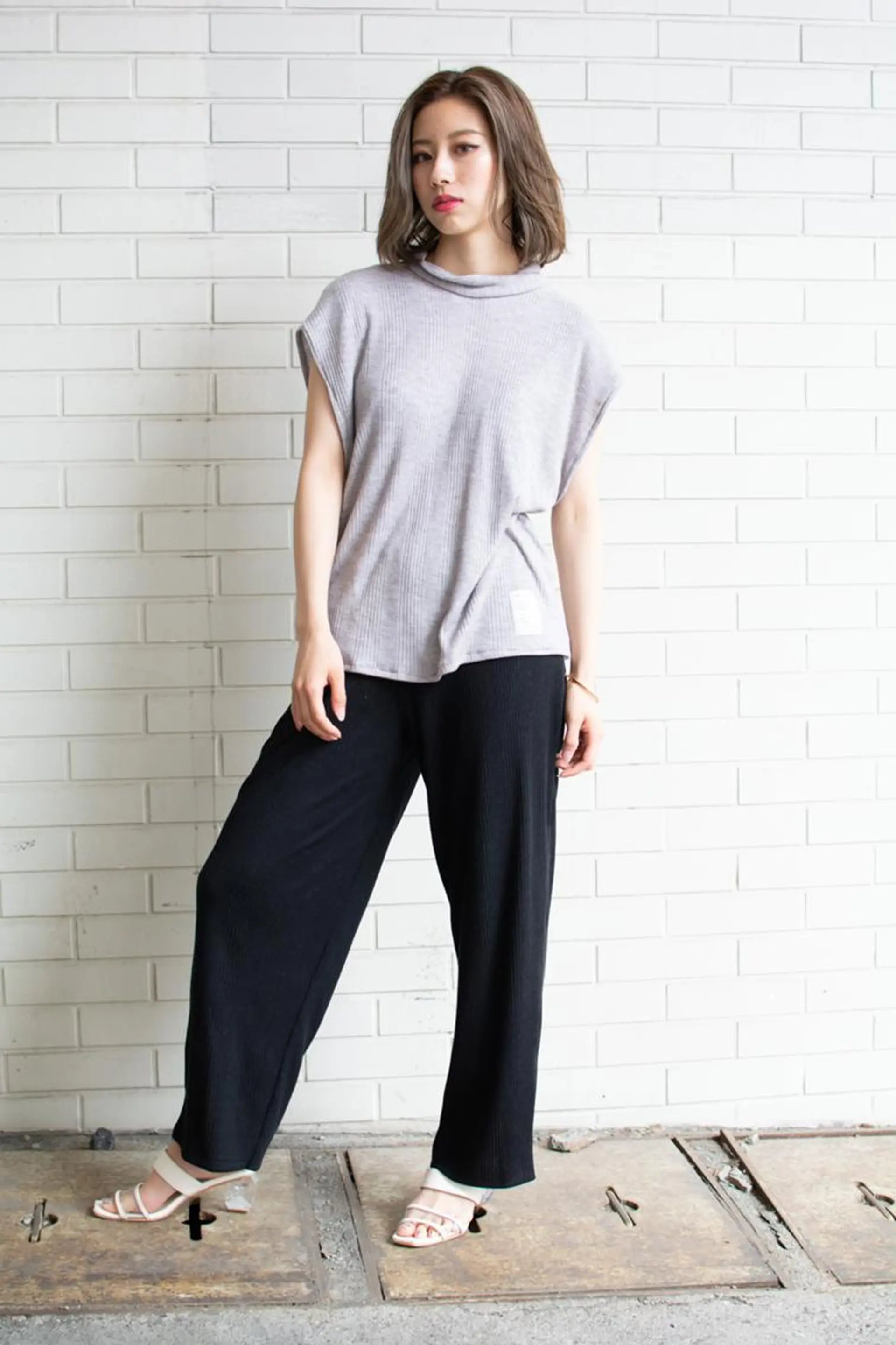 ミディアム ショートボブ ボブ 外国人風カラー ハイライト 外ハネヘア 撮影モデル 斉藤 正敏のその他イメージ