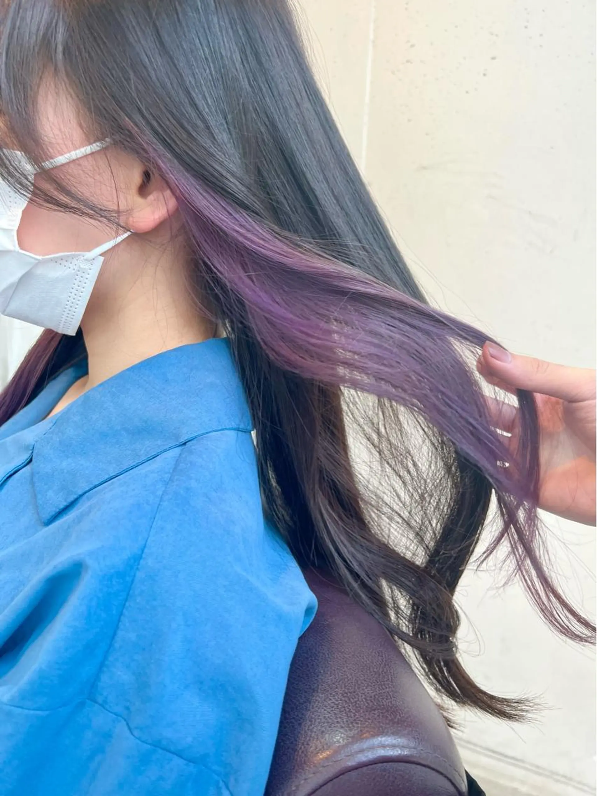セミロング カラー ヘアアレンジ ヘアカラー トリートメント ヘッドスパ ヘアセット 🌈インナーカラー ‘ショウマ’🌈のヘアスタイル