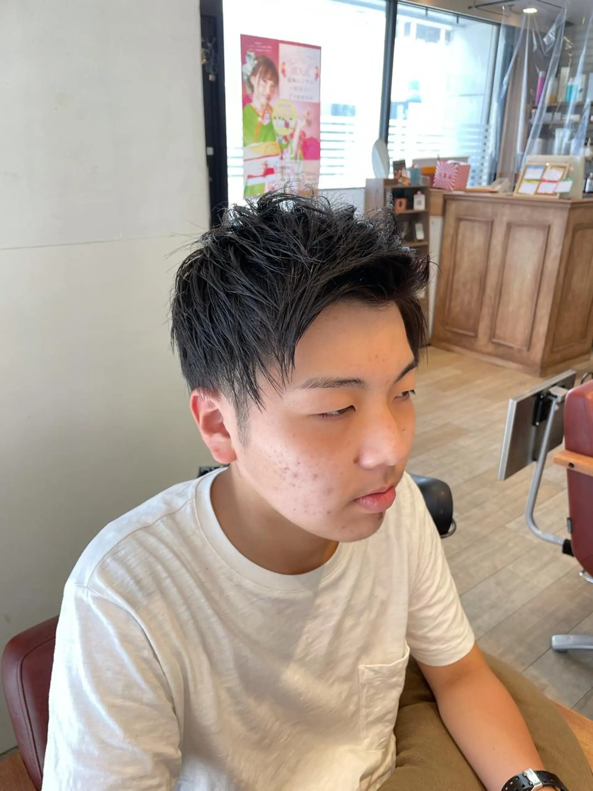 メンズ アップバング カット LOG/所属・なりたいを叶えます！ 出口 紗依のヘアスタイル