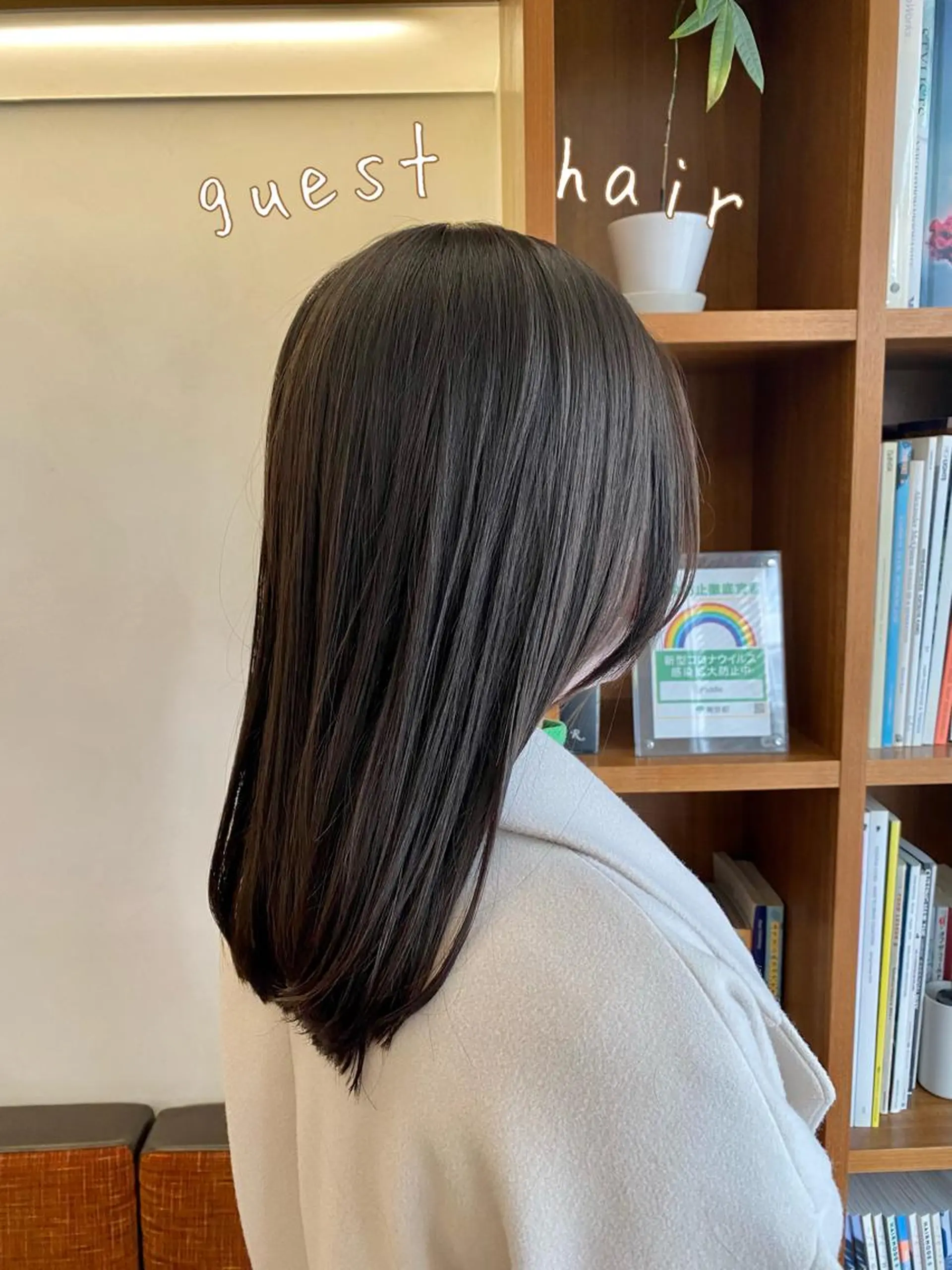 ミディアム カラー 似合わせレイヤー/ ニュアンスパーマ高倉のヘアスタイル