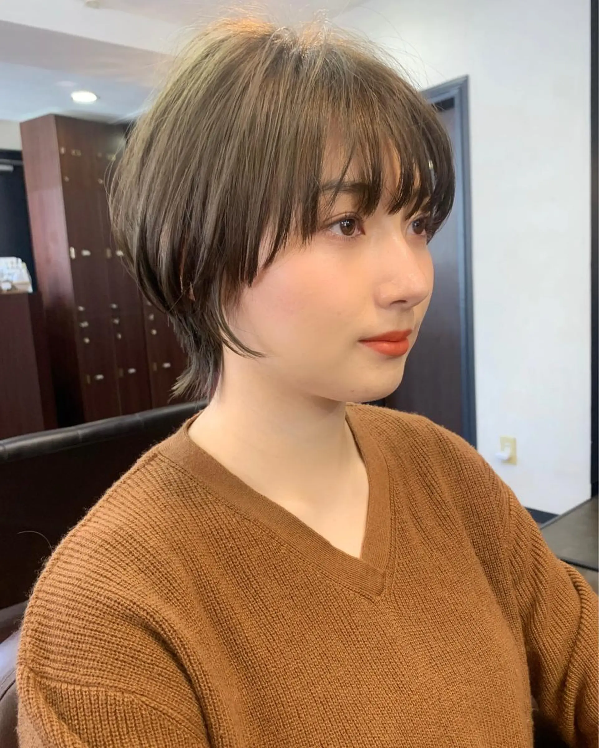 ショート カラー 縮毛矯正/ショート/ レイヤー/畑中正敏のヘアスタイル