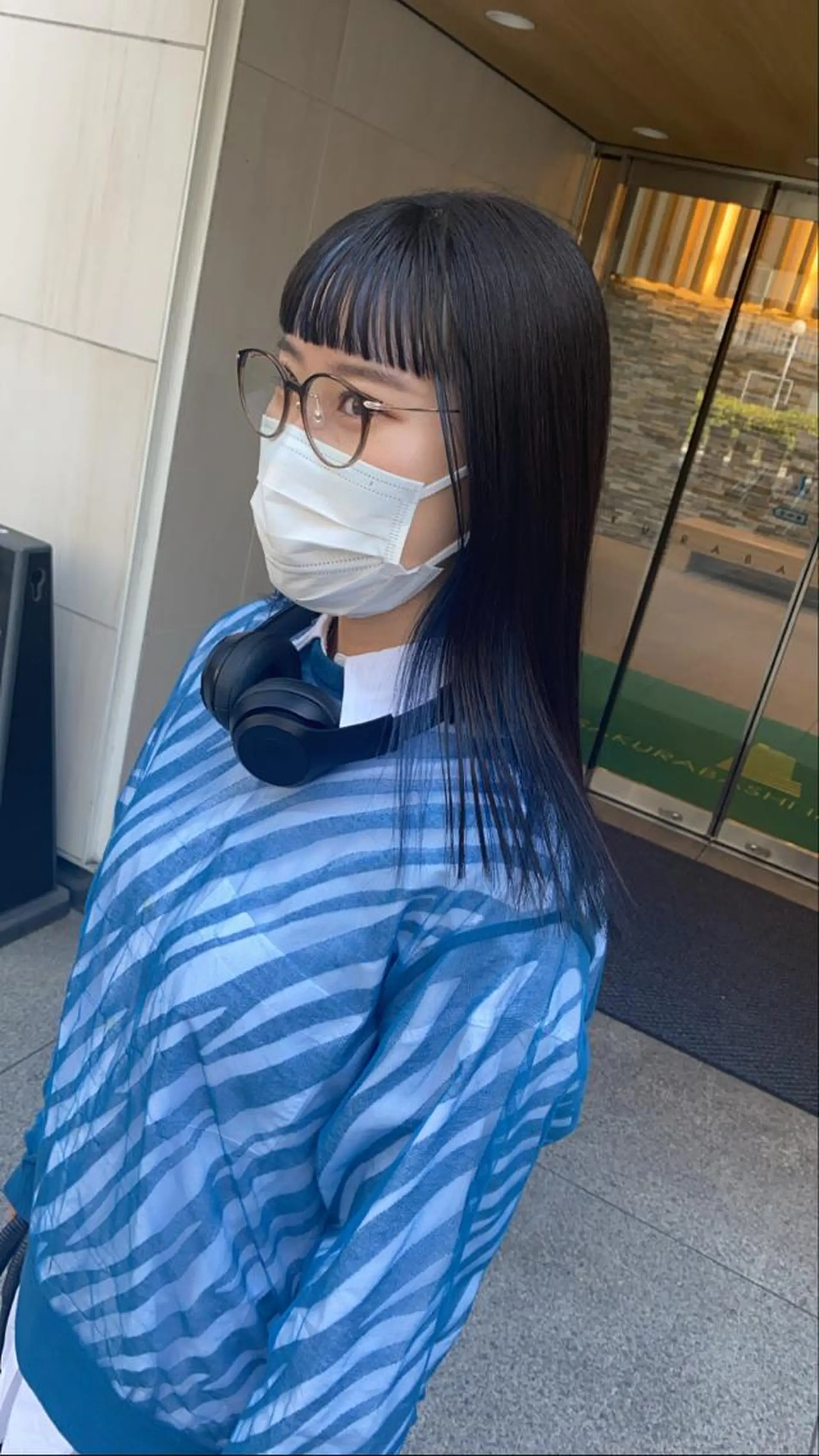 セミロング デザインカラー/ボブ ブリーチカラー/ユリのヘアスタイル