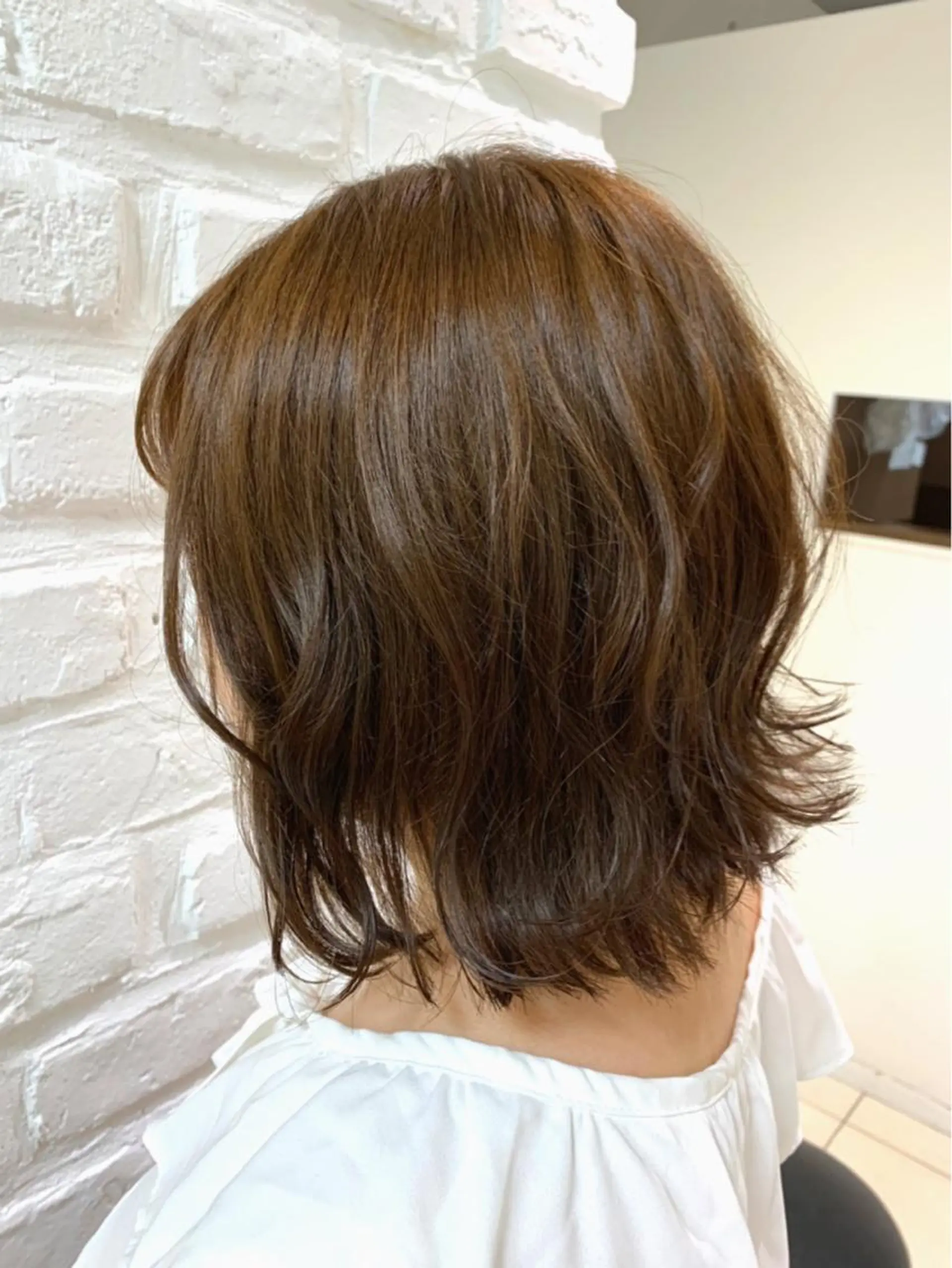 ミディアム カラー ヘアアレンジ ベージュカラー 【メンズ縮毛矯正/ Ryoka】のヘアスタイル