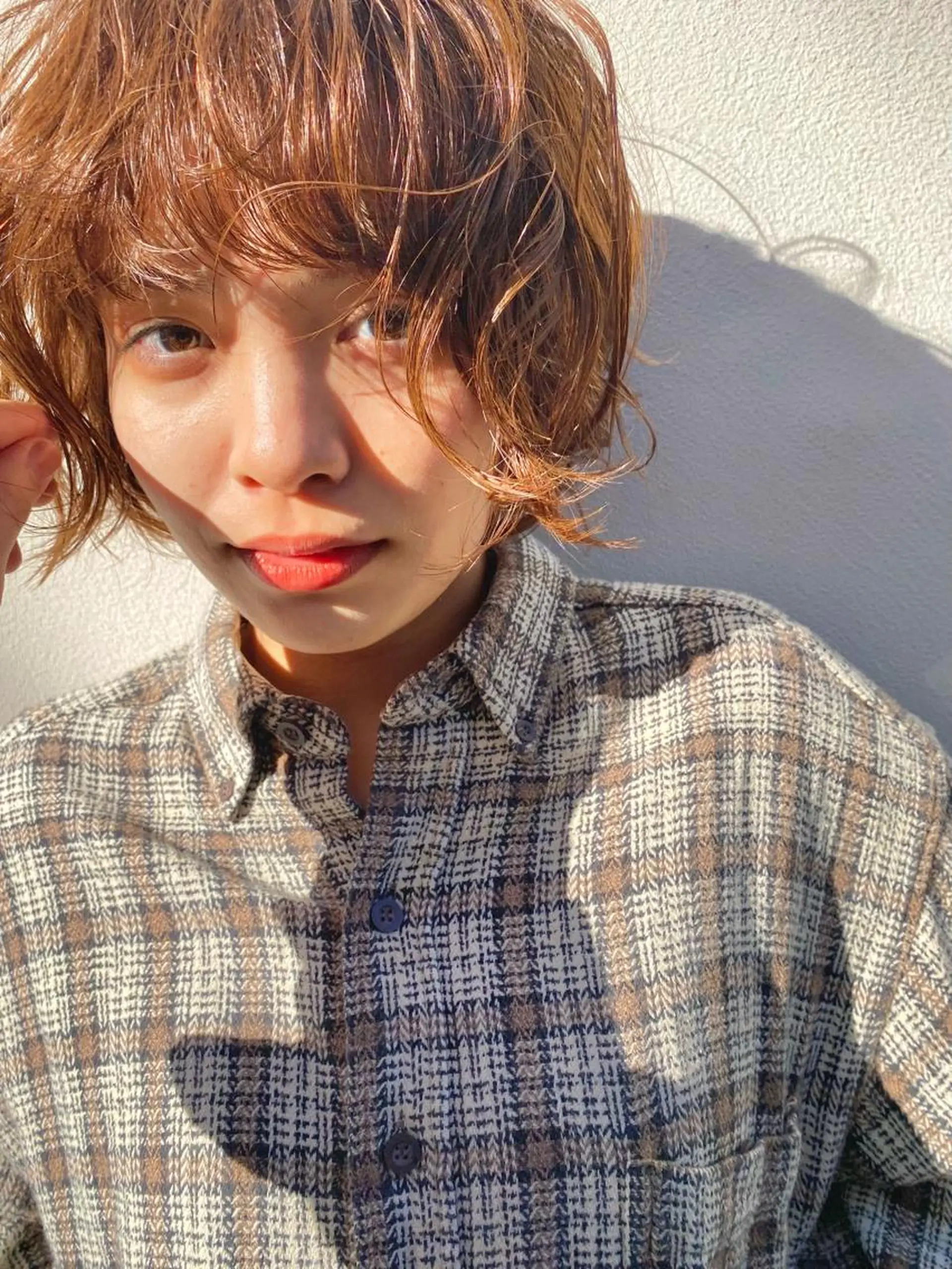 ショート パーマ ショートボブ ボブ ショートヘア 森貴裕/ベージュ/ パーマ/オリーブのヘアスタイル