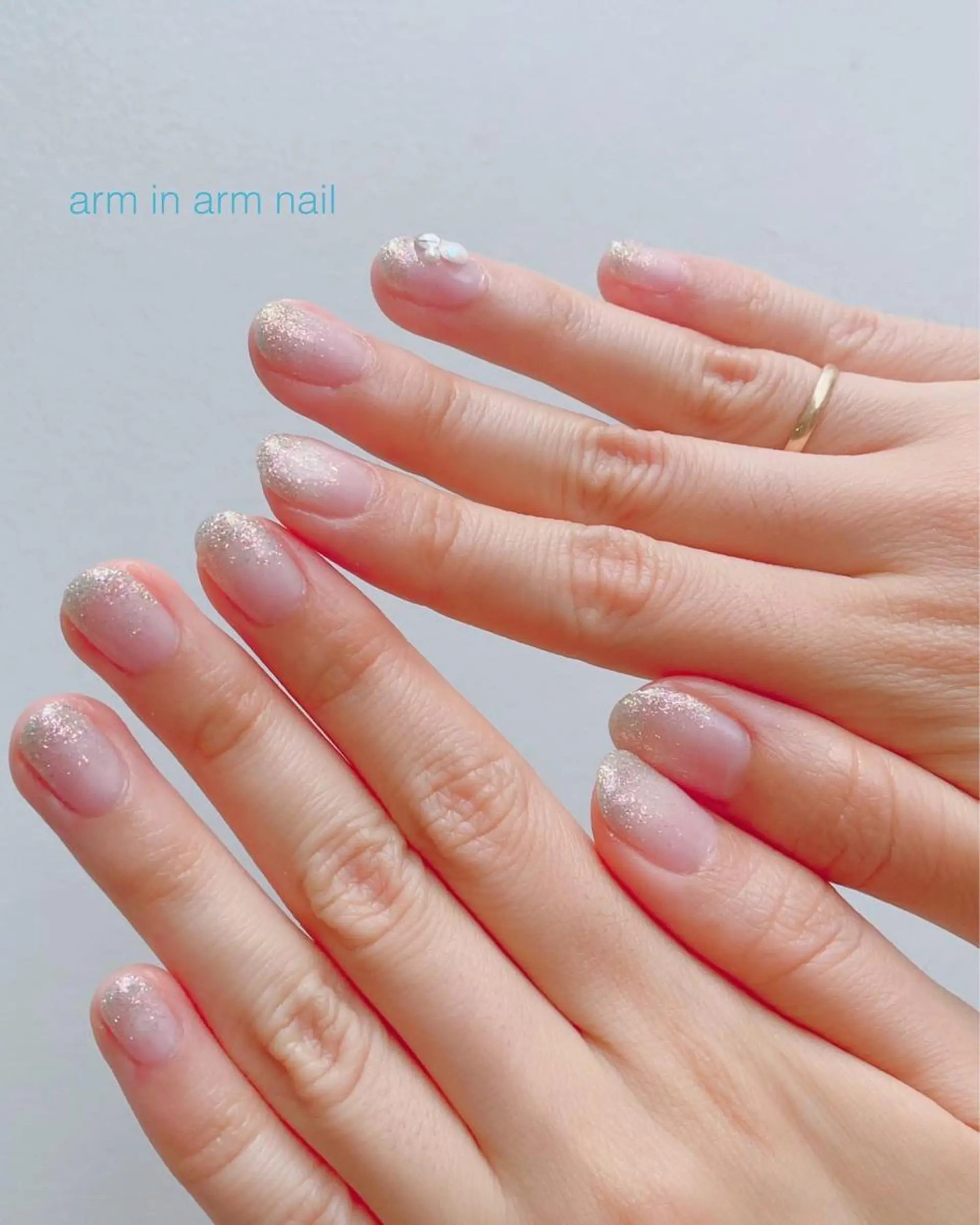 ネイル ブライダルネイル arm in arm ︎✿Yamamotoのマツエク・マツパデザイン