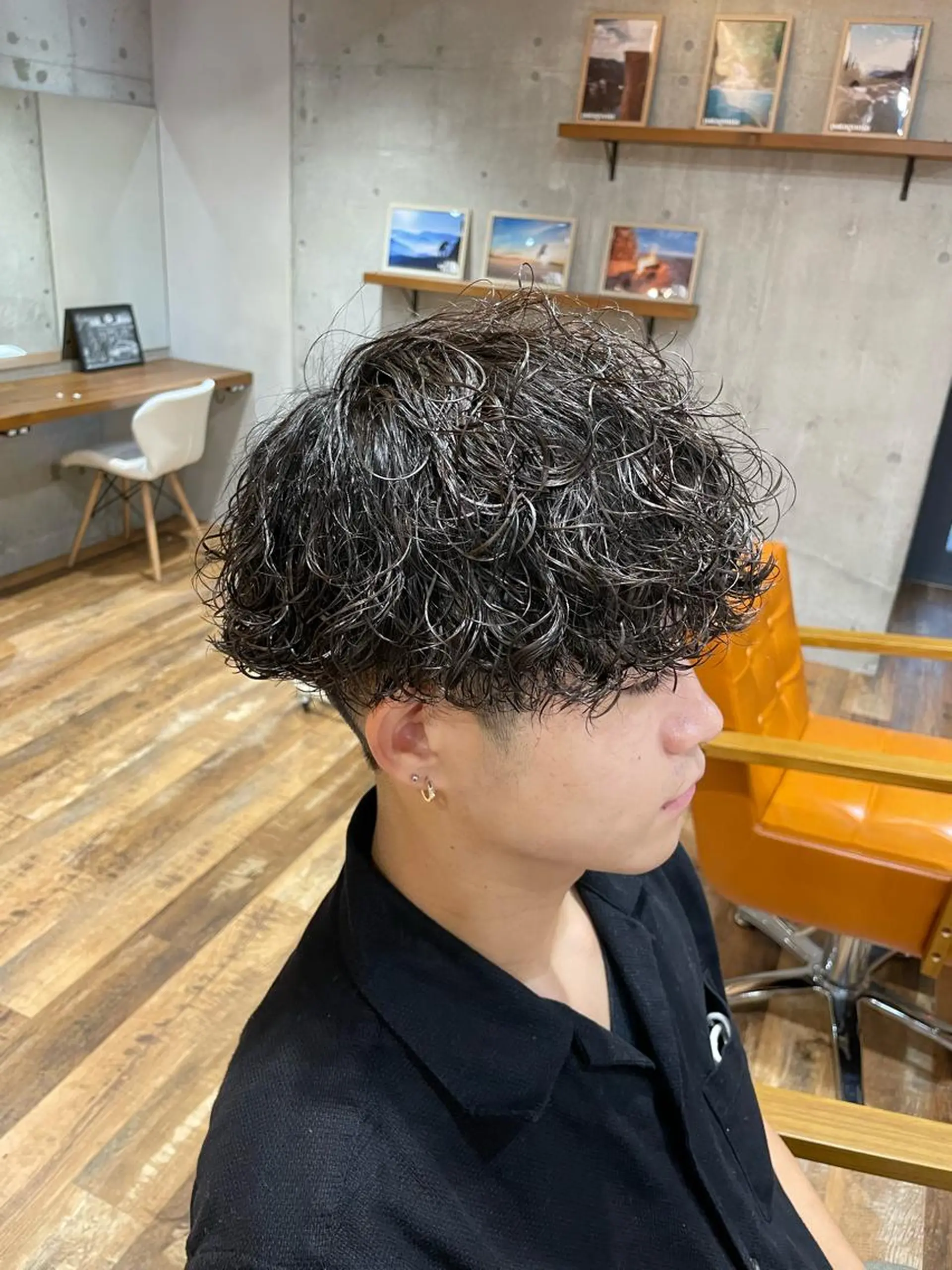 ショート パーマ メンズ カット パーマ トリートメント 🔥メンズ特化パーマ 🦖増田弘明🦖のヘアスタイル