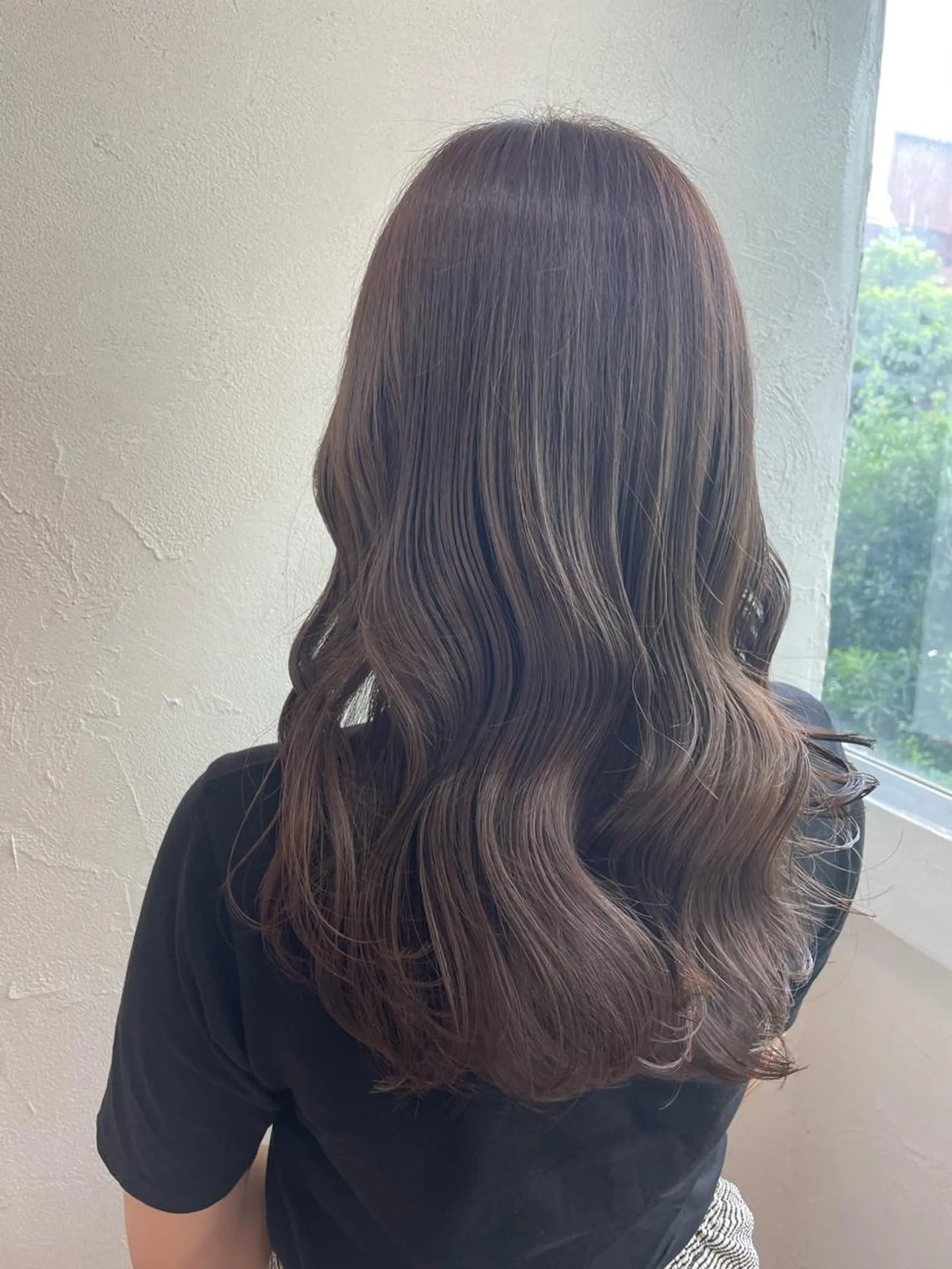 ロング カラー ベージュカラー ヘアカラー トリートメント 🦋透明感 艶カラー Rie🦋のヘアスタイル