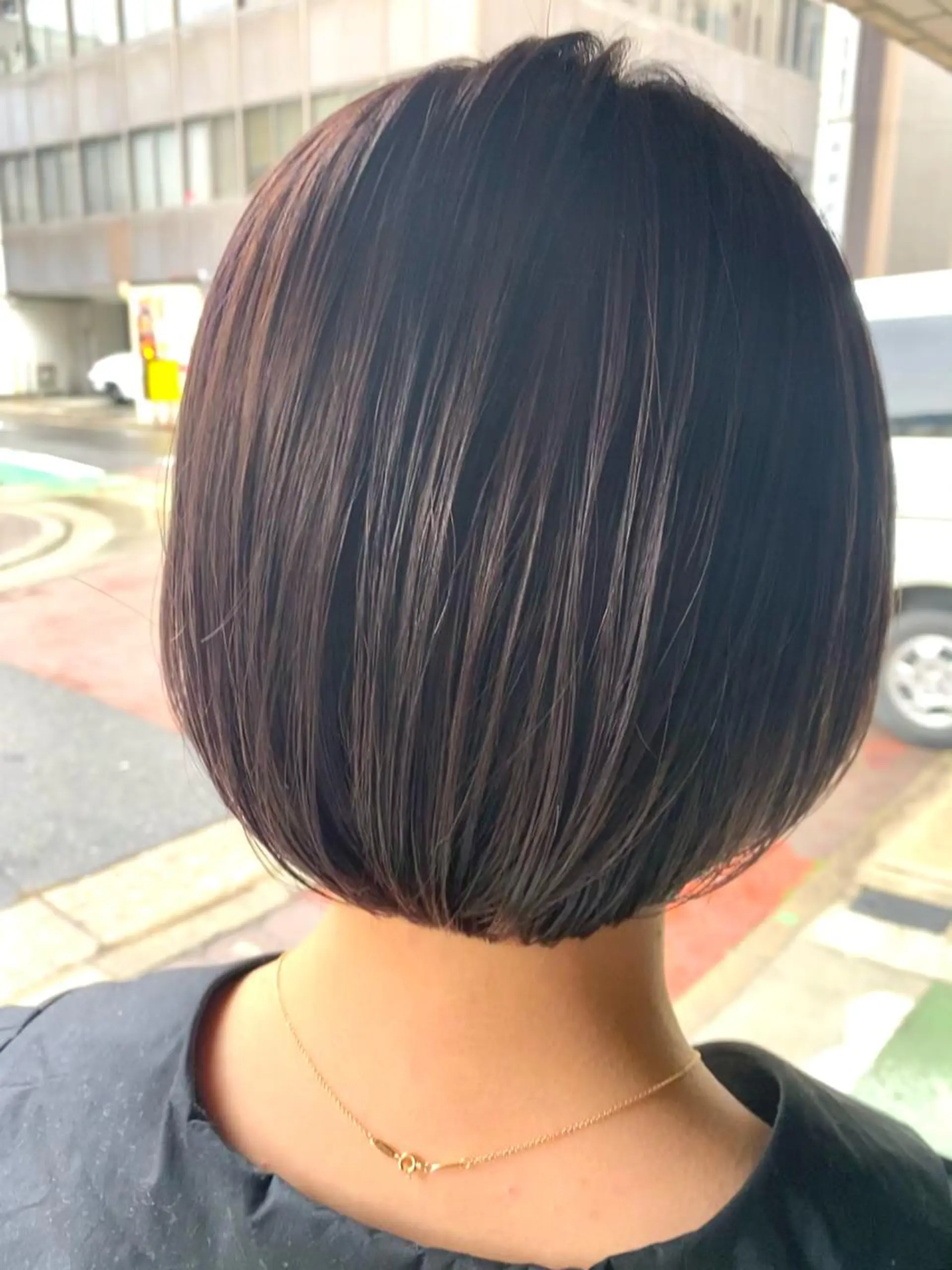 ミディアム カラー ブリーチ バイオレットカラー ボブ カット ヘアカラー トリートメント CARICIA🌱 masaeのヘアスタイル