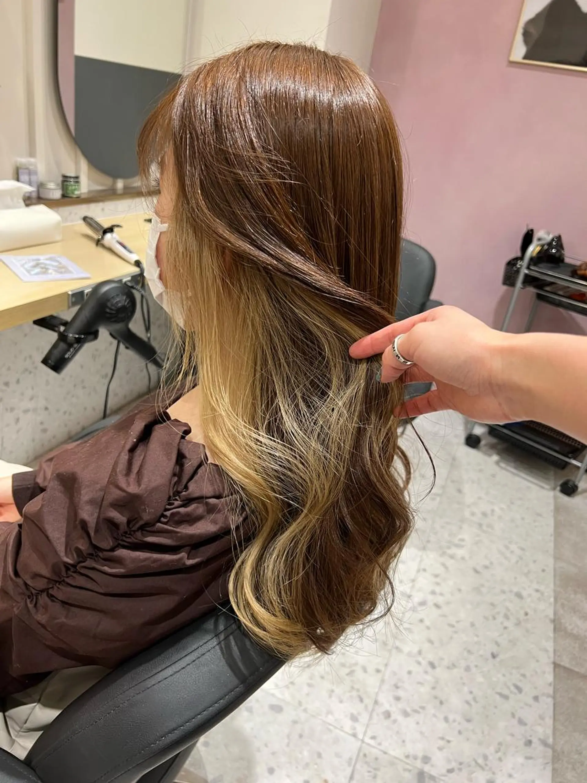 ロング カラー 🥀韓国ヘア🥀 宮津真菜のヘアスタイル