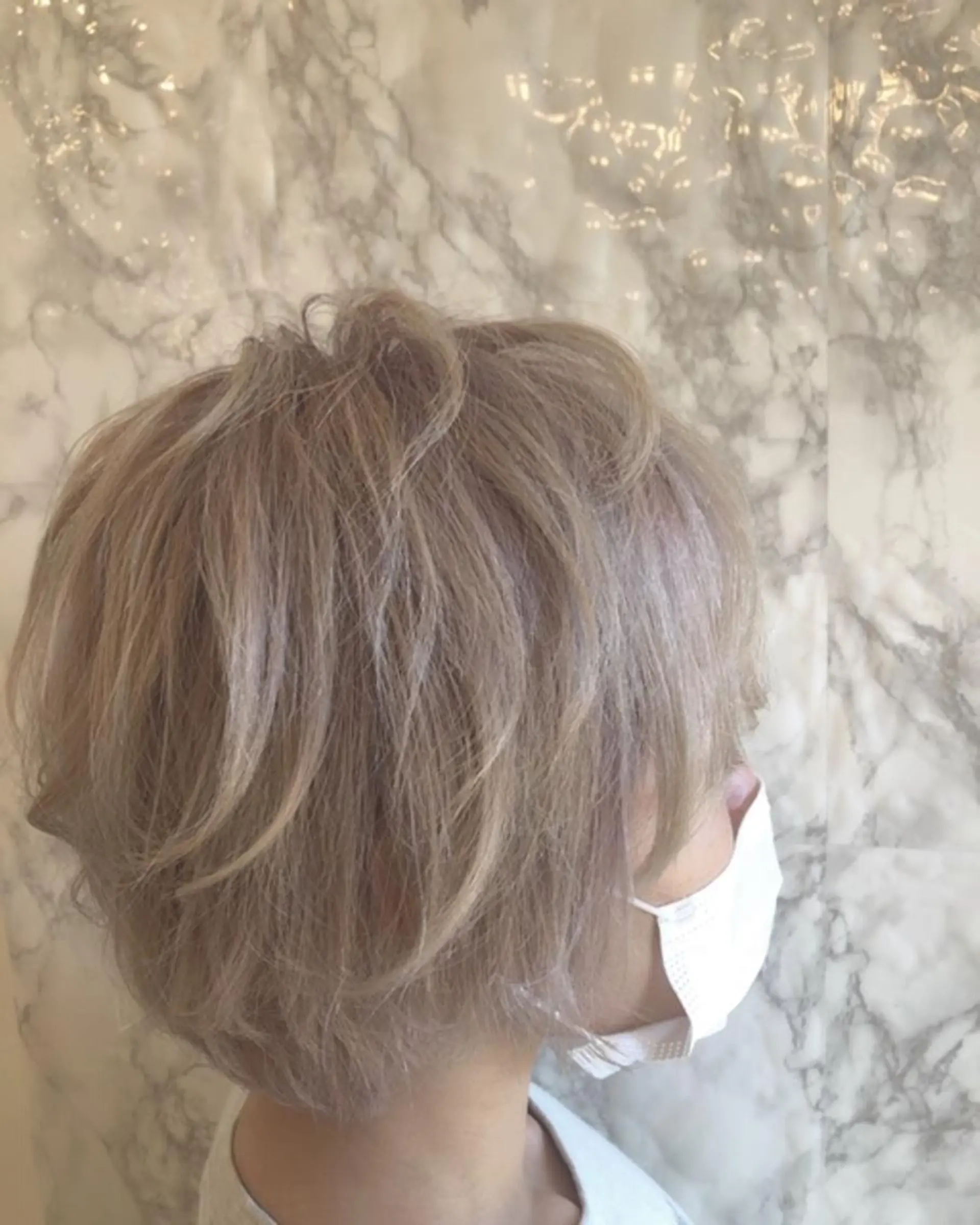 ショート カラー ベージュカラー ホワイトベージュ 🟦西荻窪メンズ特化 美容師🟦Yu-Jiのヘアスタイル