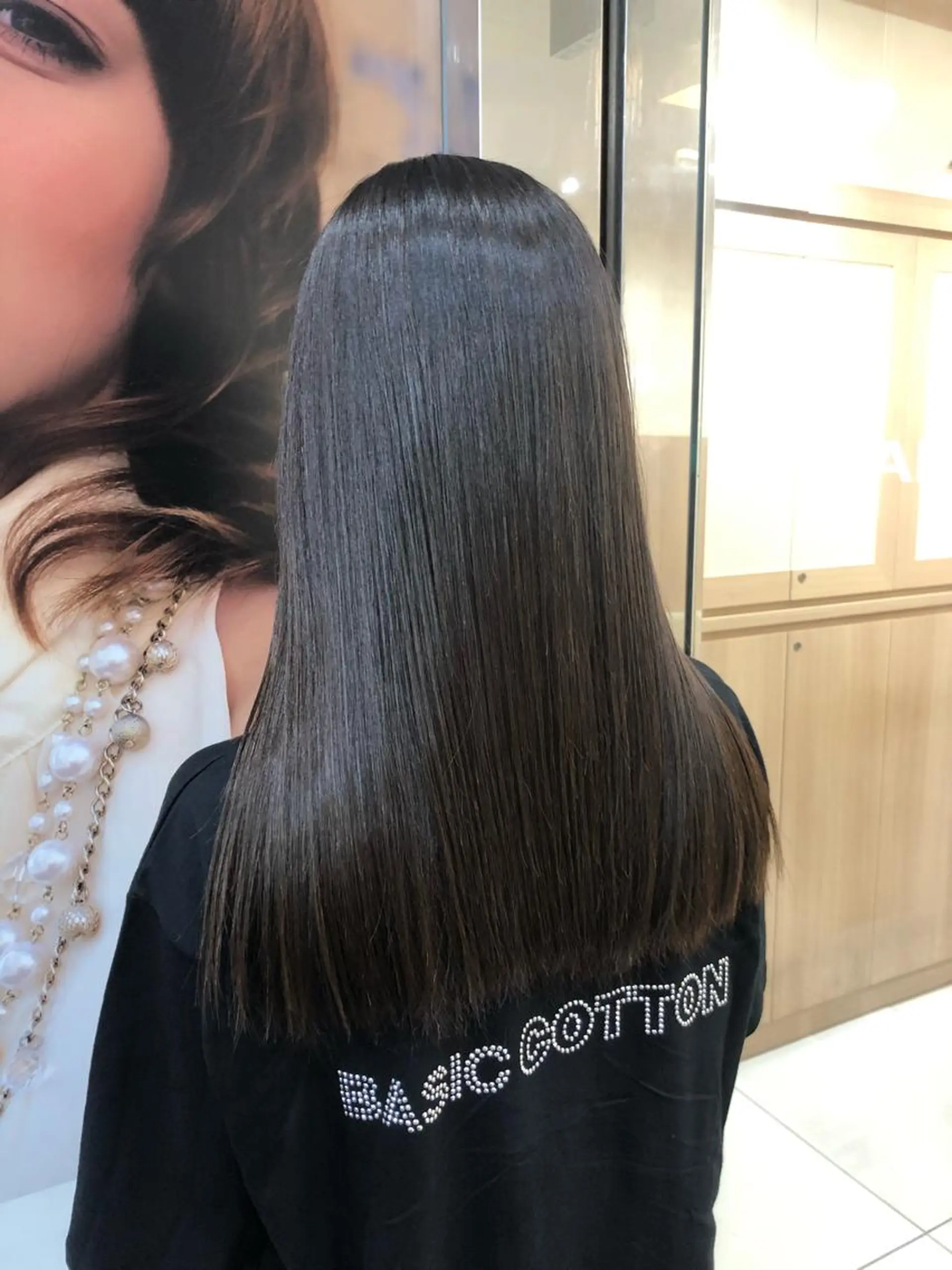 ロング パーマ 髪質改善 縮毛矯正 ストレートパーマ 丸みショートボブ/ タッセルボブ 吉野のヘアスタイル