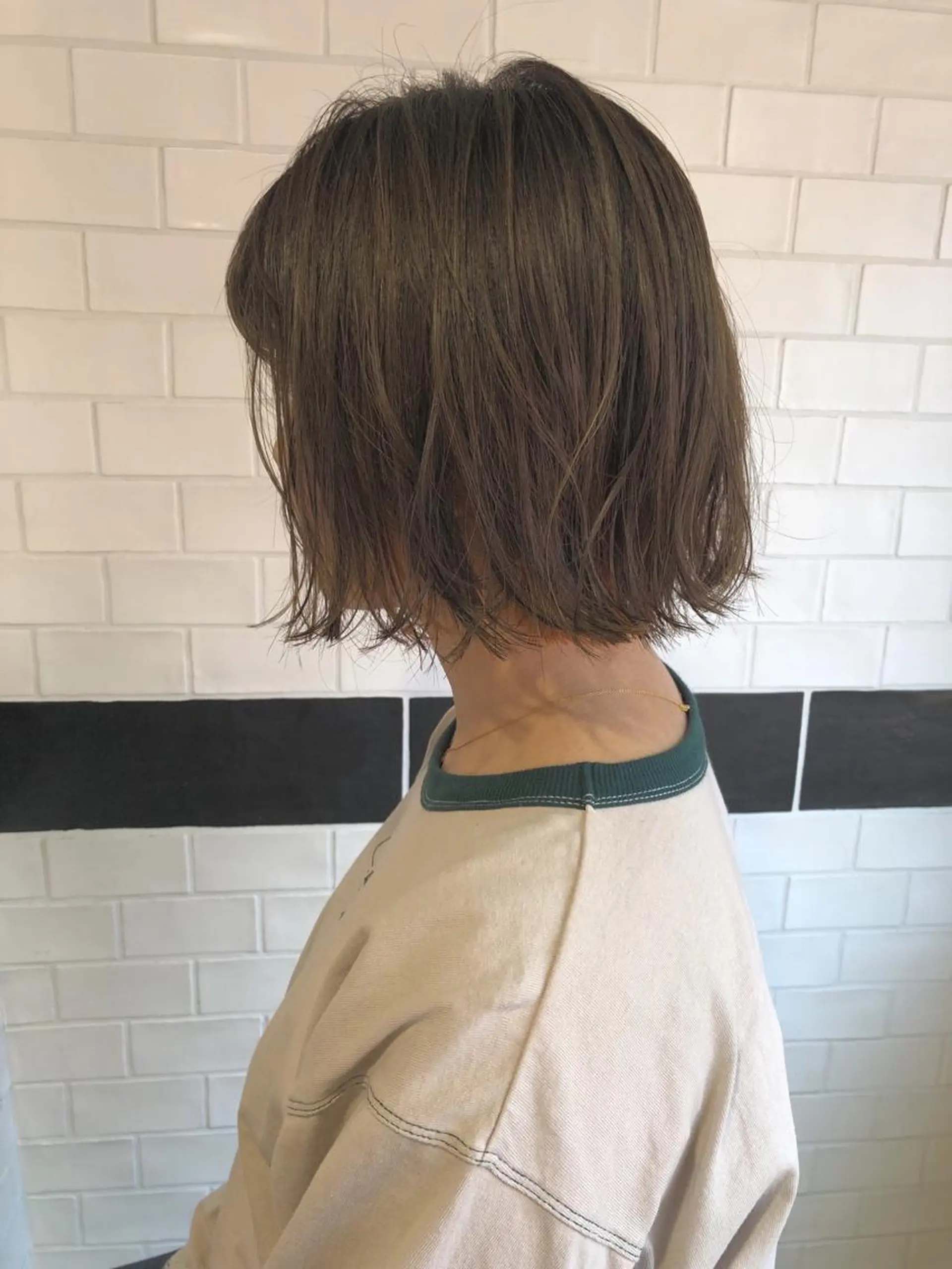 ショート カラー ベージュカラー オレンジ カット ヘアカラー トリートメント レイヤー／髪質改善／ 銀座／CHIEのヘアスタイル