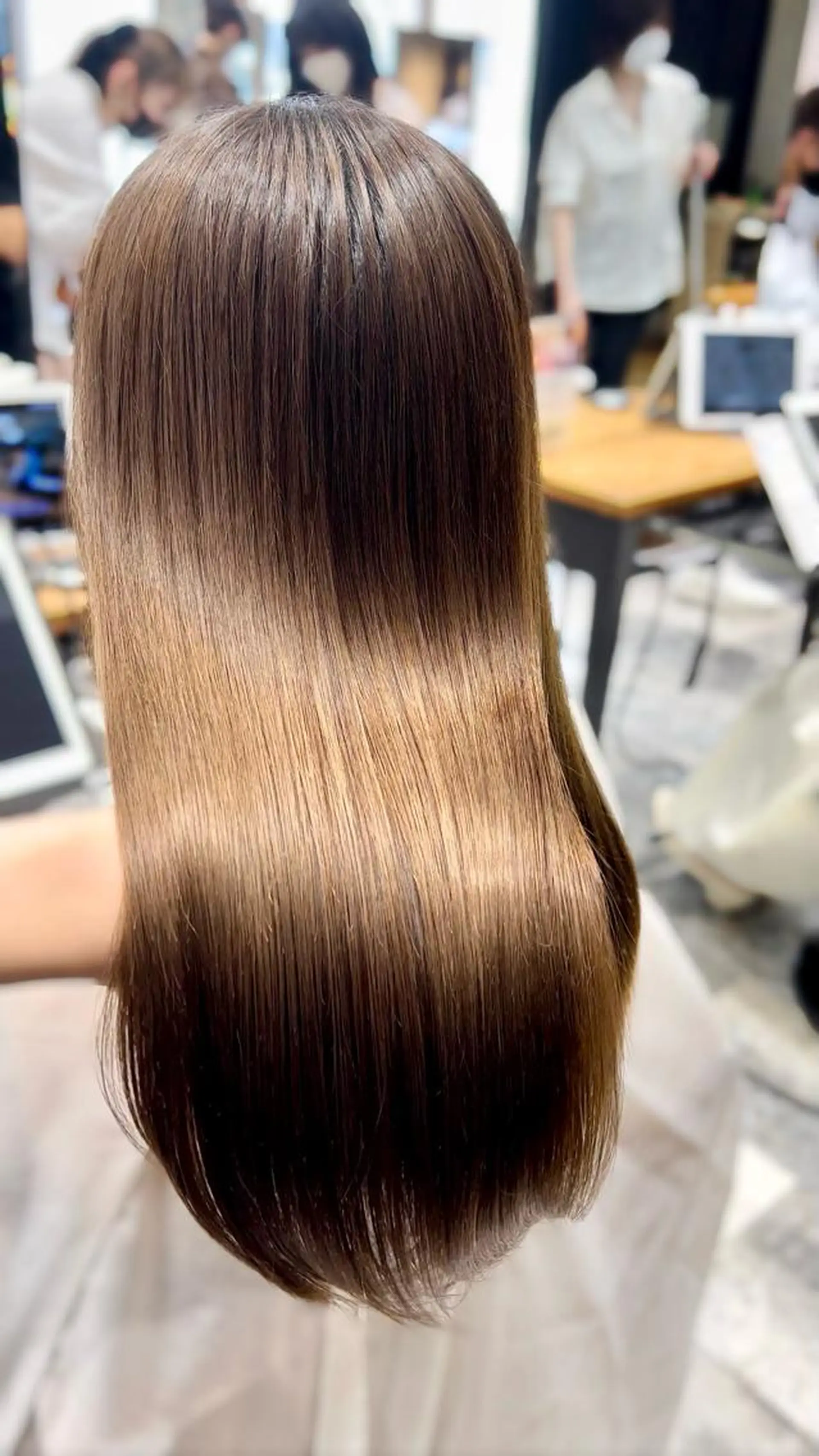 ロング 髪質改善 韓国風ヘア 縮毛矯正 トリートメント 酸熱トリートメント トリートメント ヘッドスパ 美髪ヘッドスパ🫧 西山紗奈江💆‍♀️のヘアスタイル