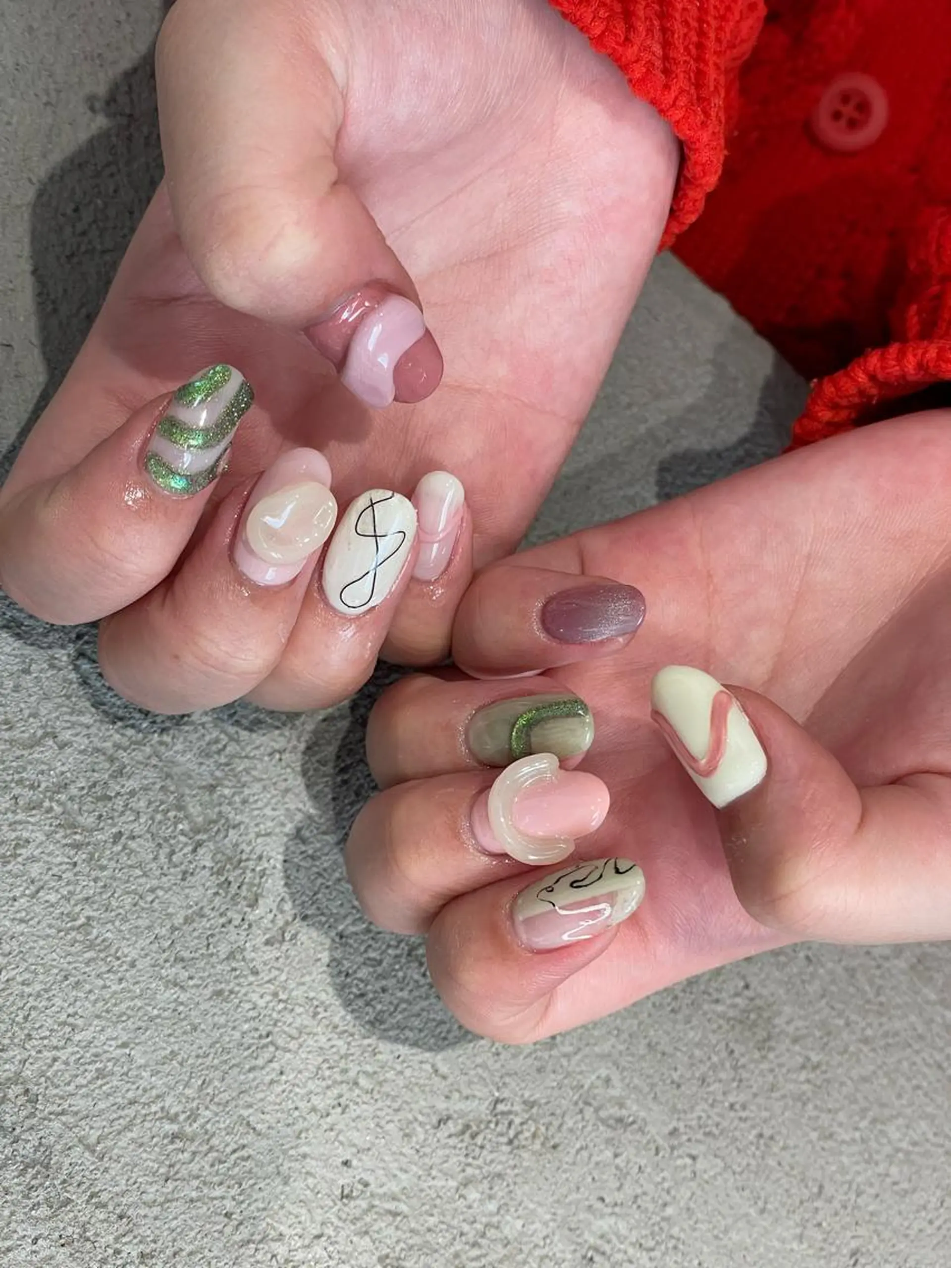 ミディアム m kaori𓃟のネイルデザイン