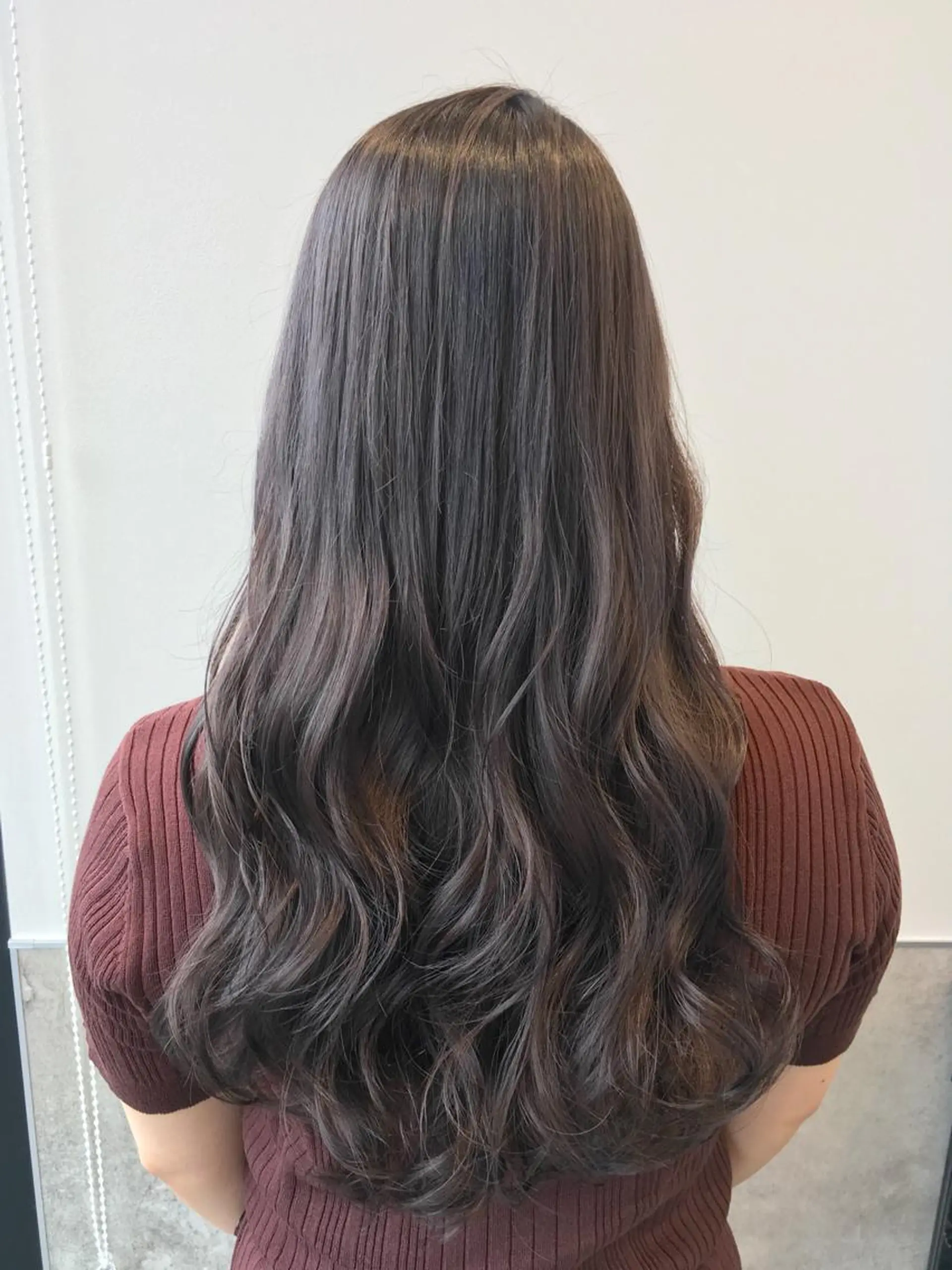 ロング カラー グレージュ ヘアカラー トリートメント ヘアセット yoshi ☆のヘアスタイル
