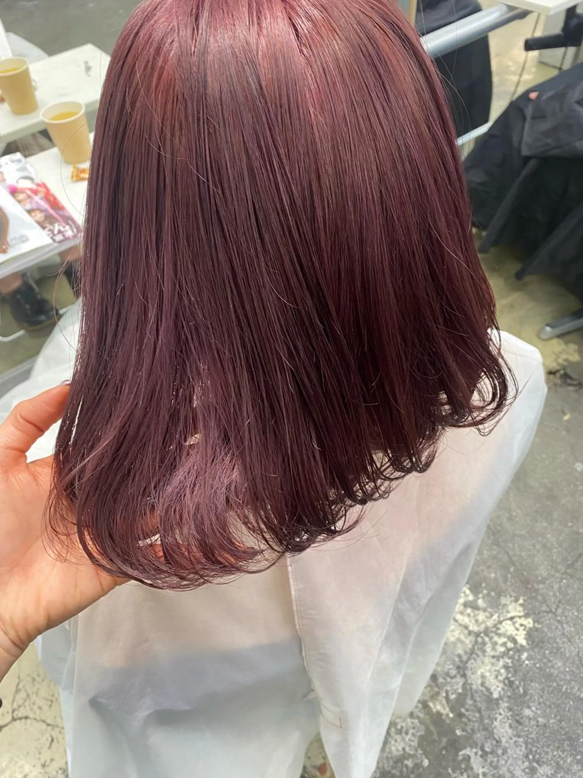 ミディアム カラー 💗💗韓国レイヤー yu-ki💗💗のヘアスタイル