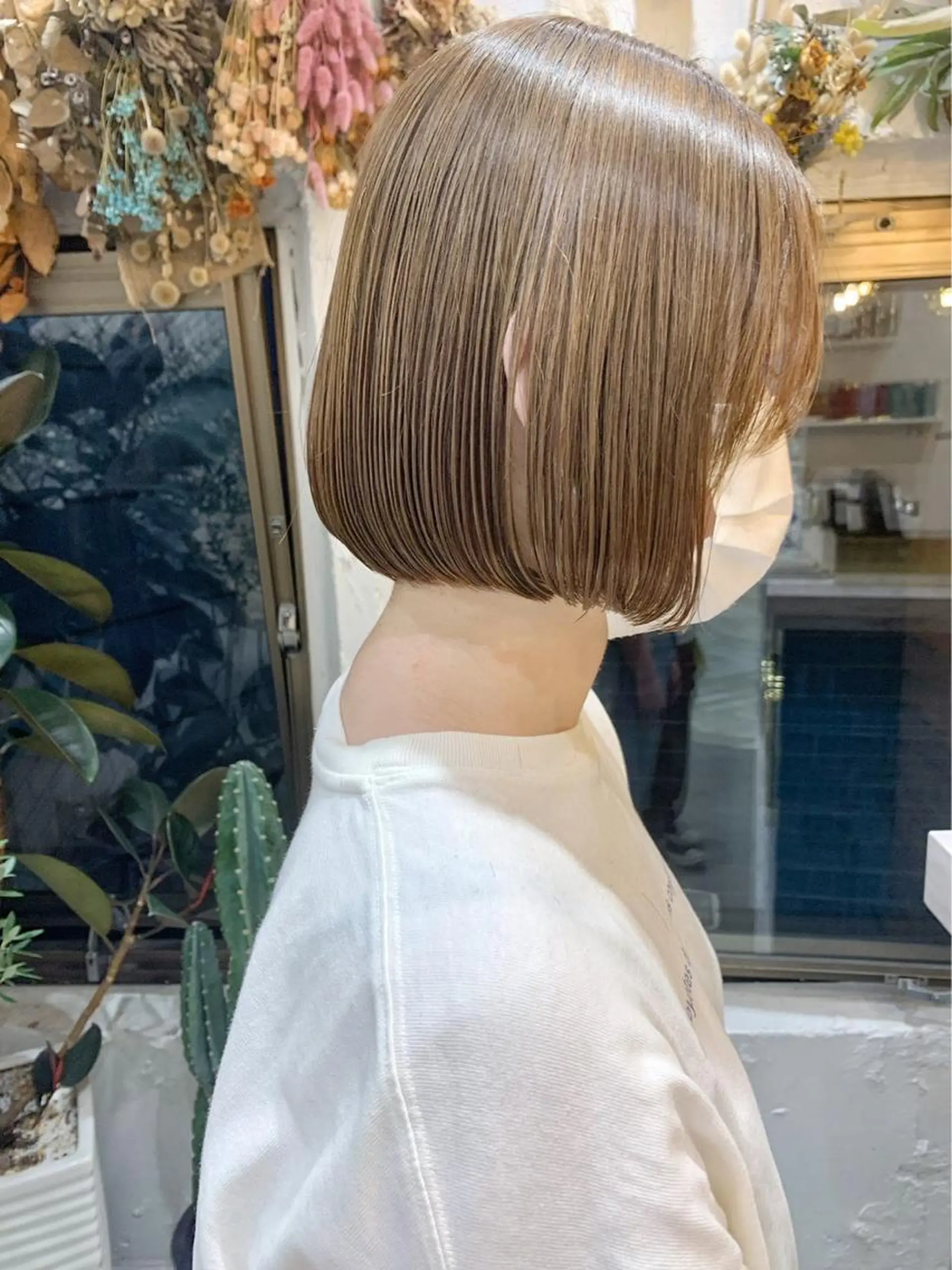 ショート カラー 新宿/韓国レイヤー 髪質改善カラー/角所のヘアスタイル