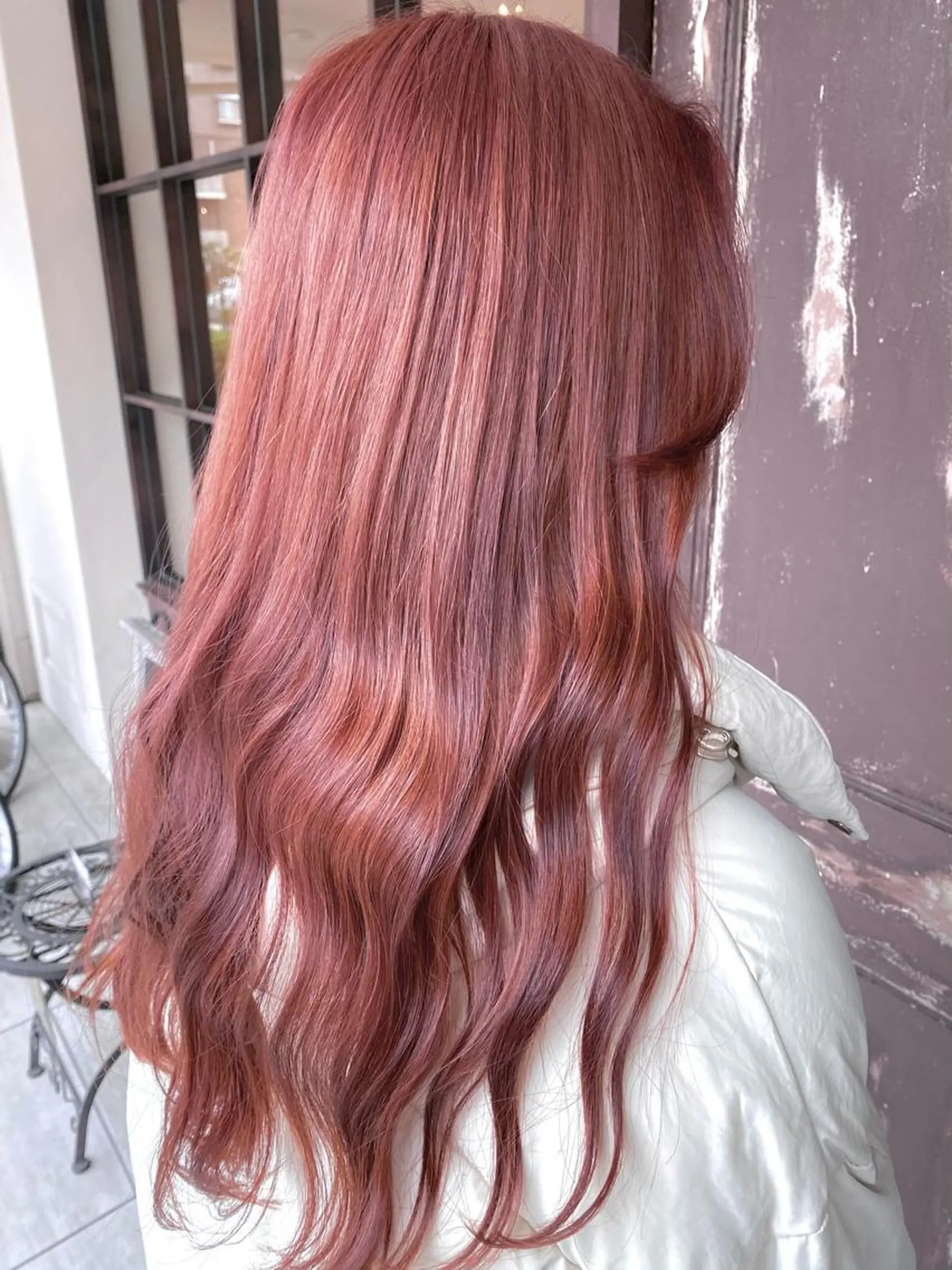 ロング カラー ピンクカラー ヘアカラー 川越 輝梨奈のヘアスタイル