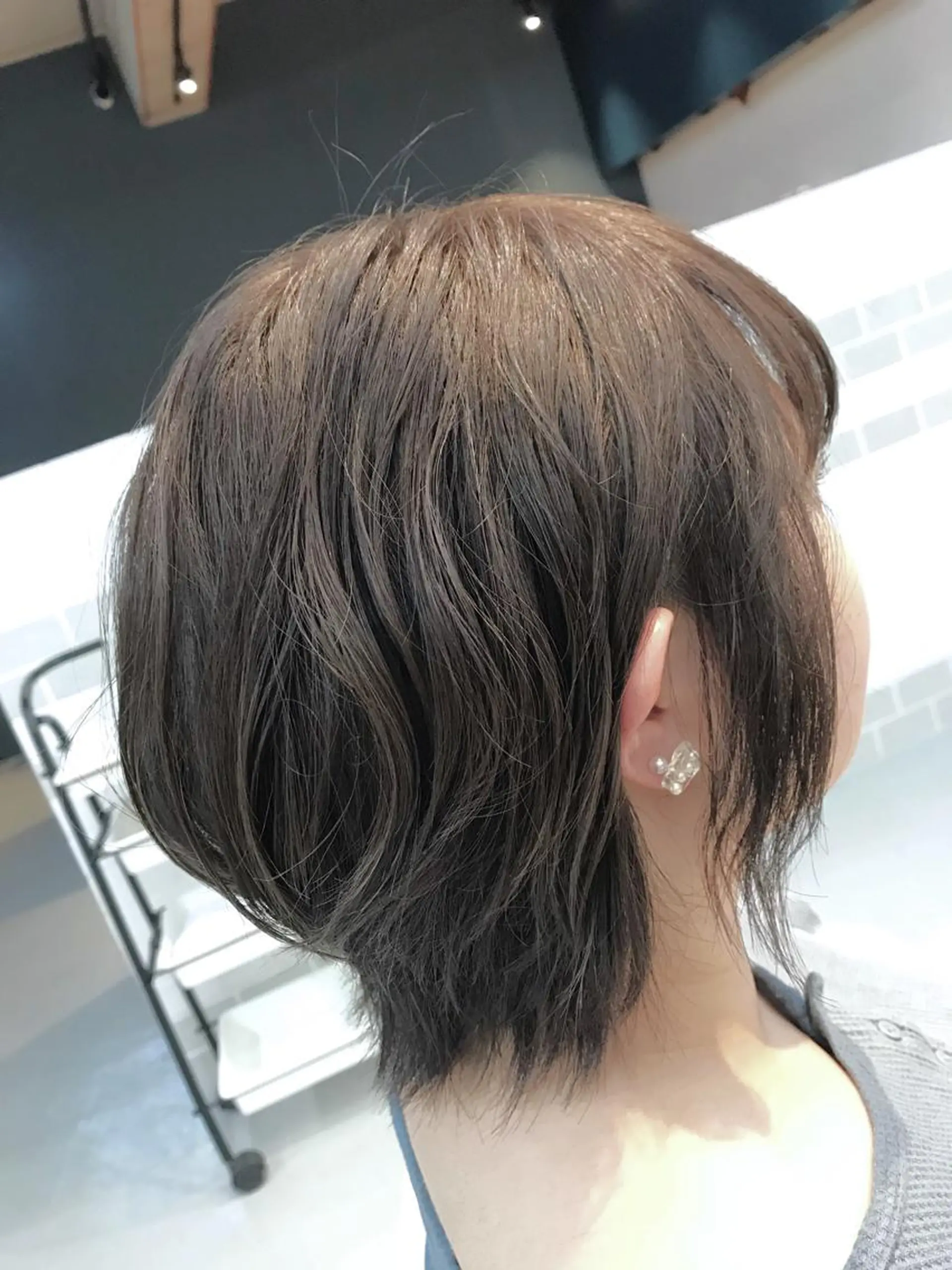 ショート カラー アディクシーカラー ブリーチ ブリーチなしカラー 加藤 憂のヘアスタイル