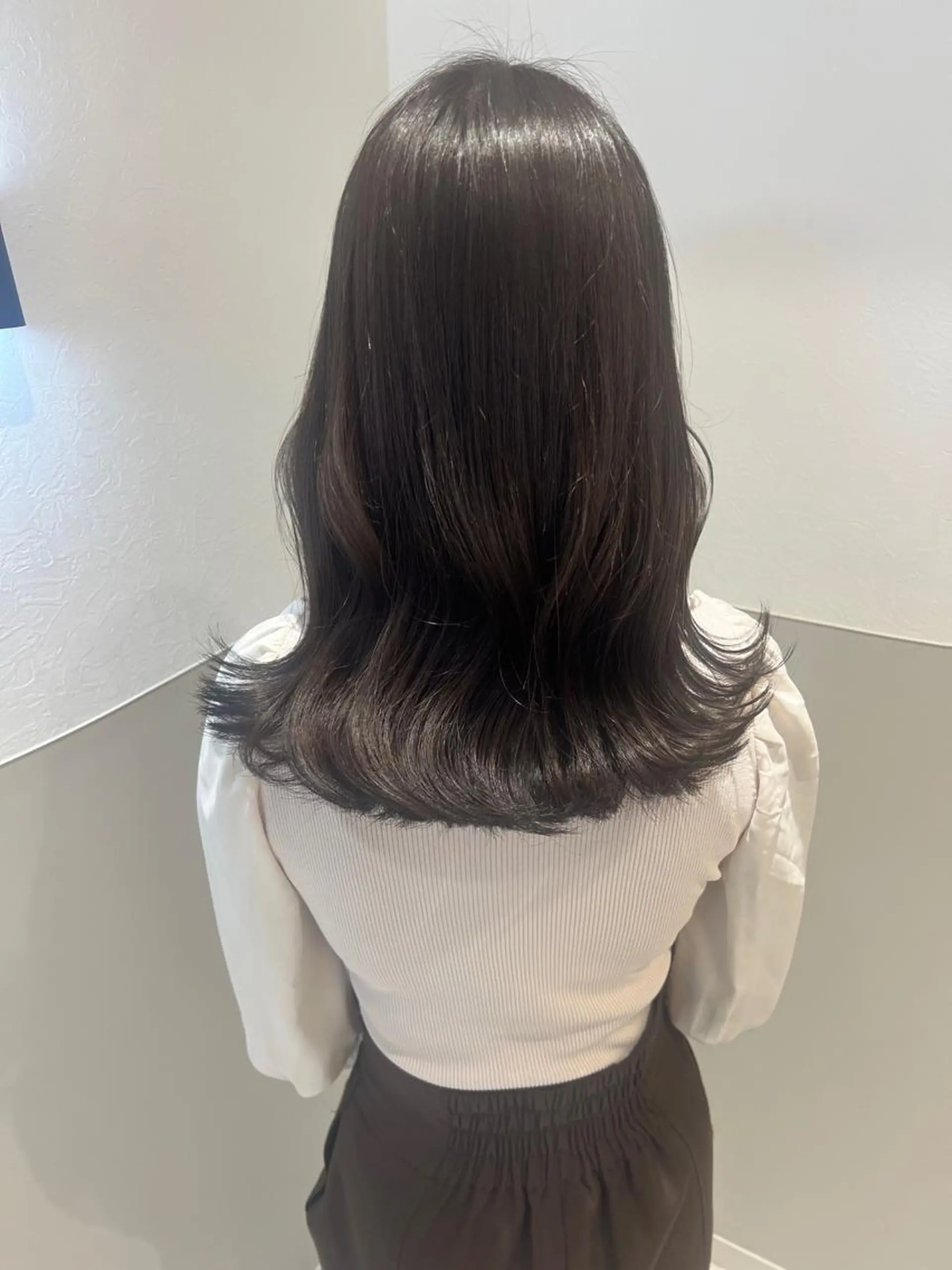 セミロング カラー ヘアアレンジ 韓国モテhair🍑 momoのヘアスタイル