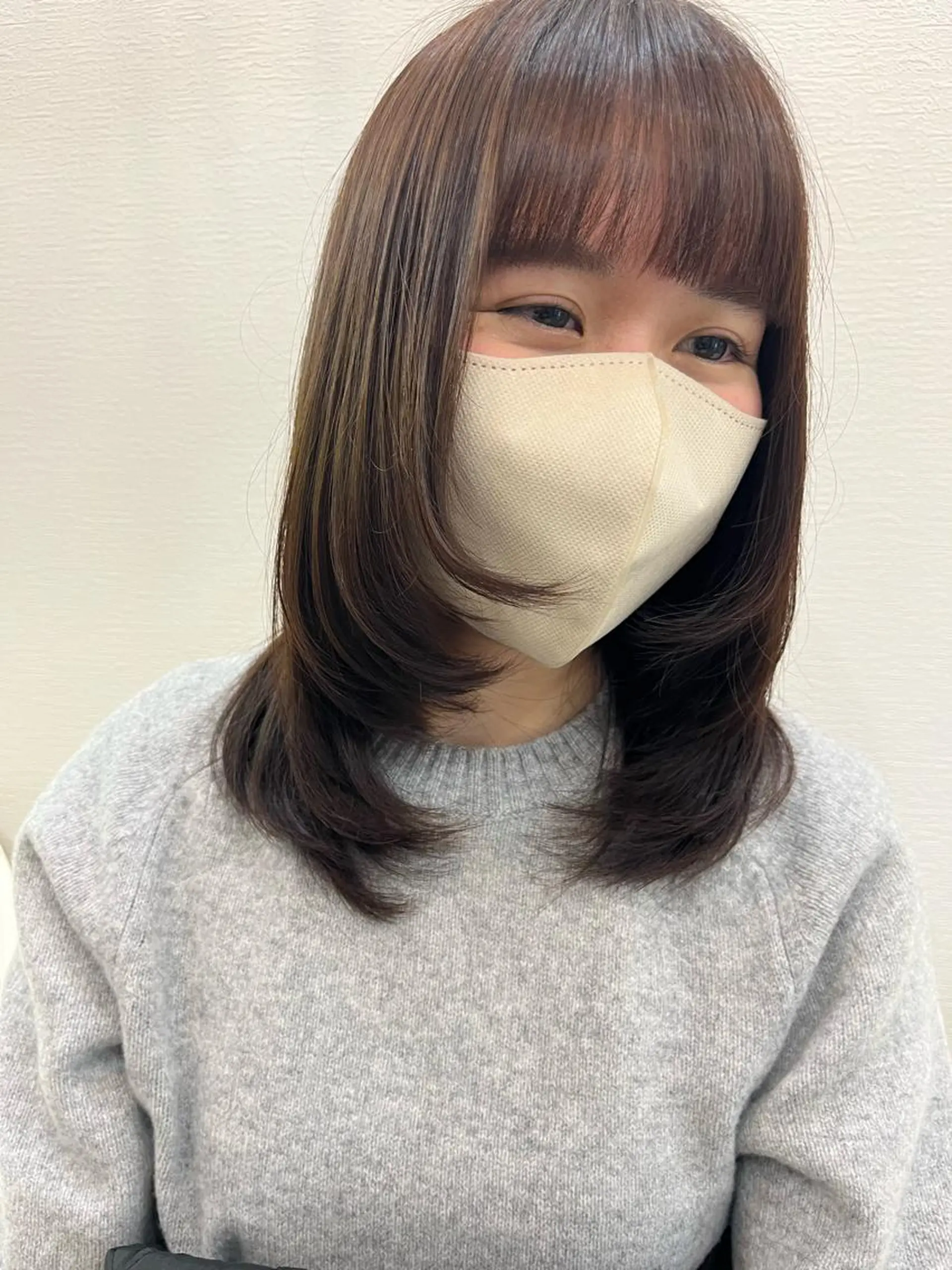 ミディアム カラー カット ヘアカラー トリートメント 🌼sunc HINAMI🌼のヘアスタイル