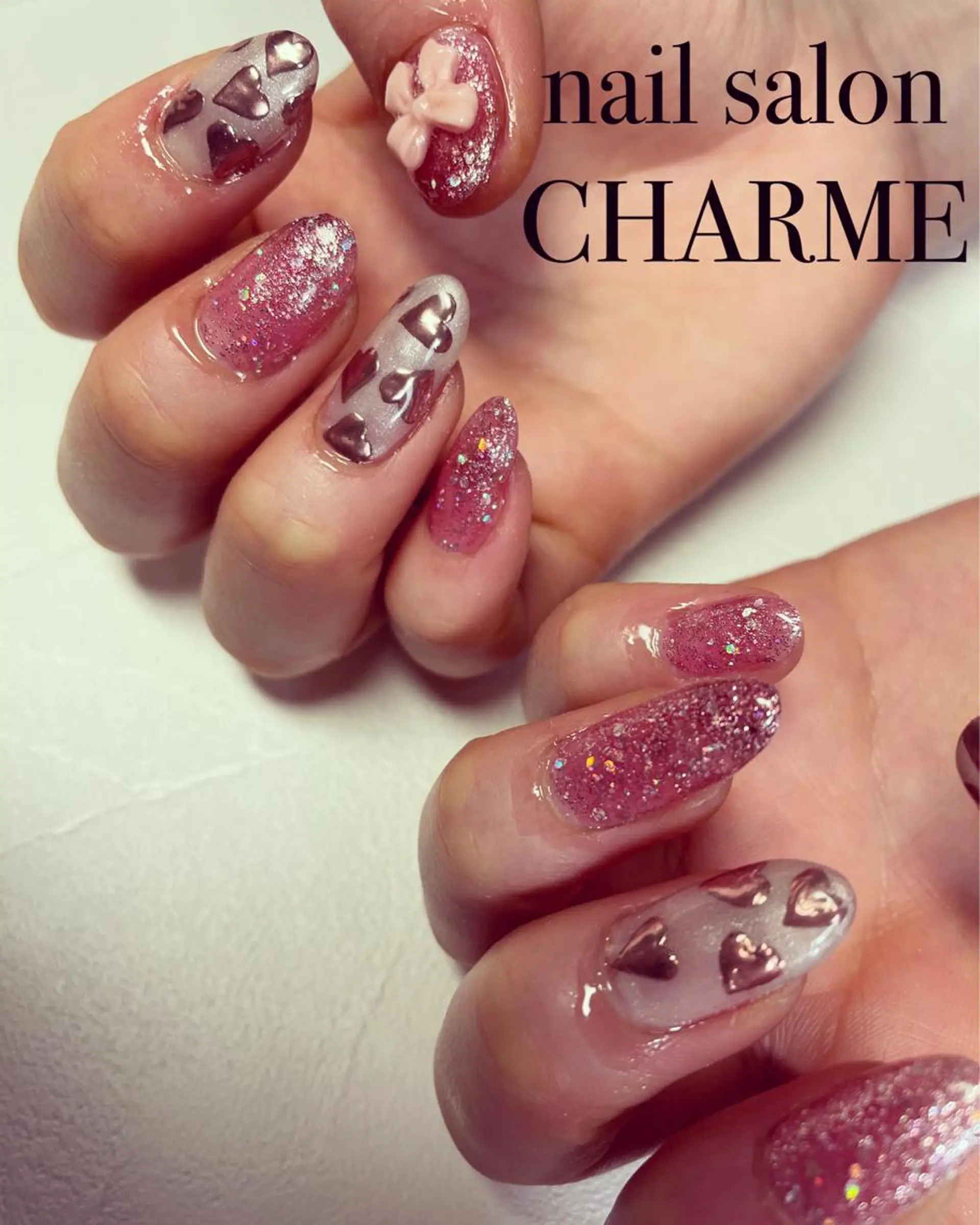ネイル バレンタイン nail salon CHARMEのネイルデザイン