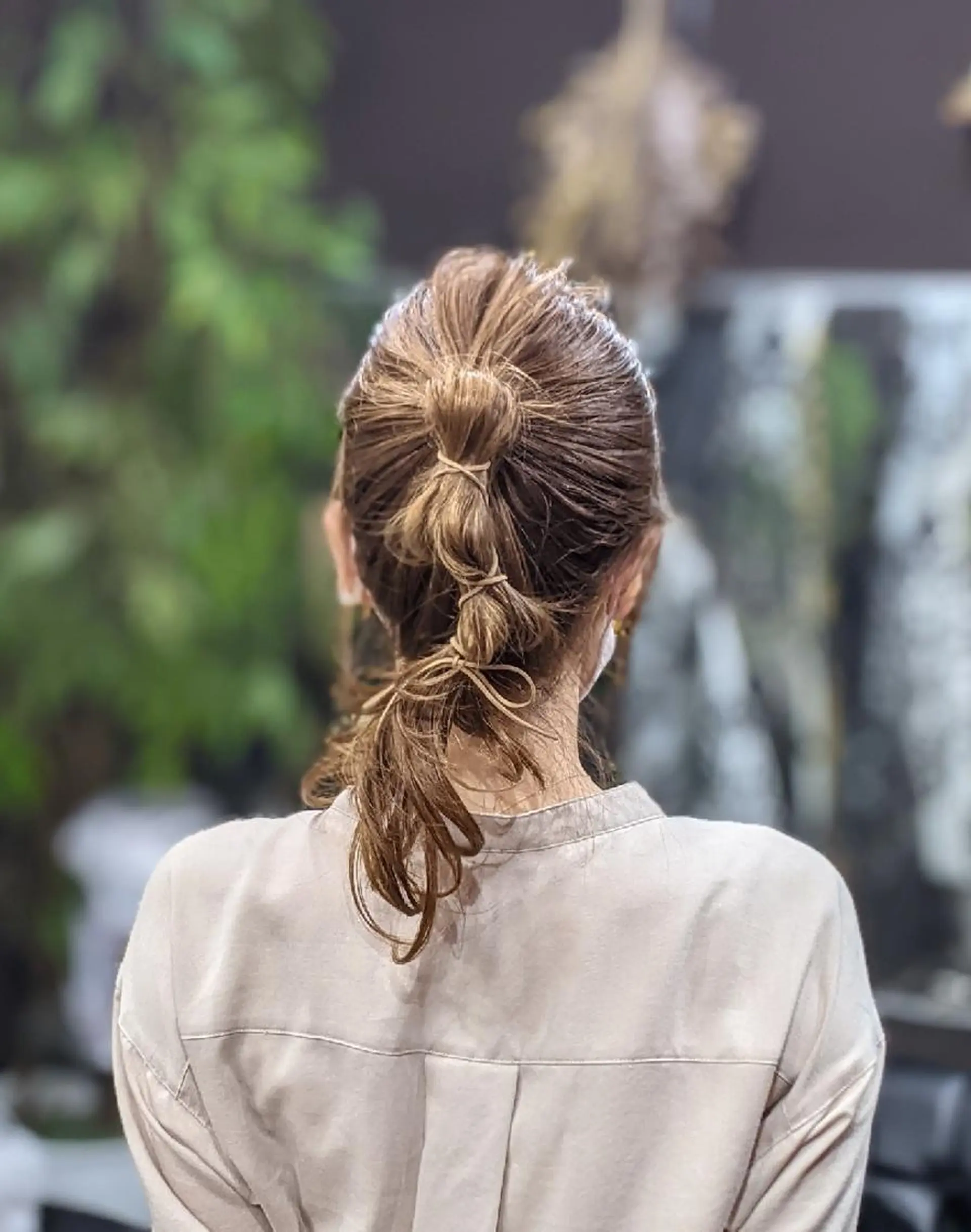 セミロング ヘアアレンジ HIKARI＠ Ruheplatzのヘアスタイル