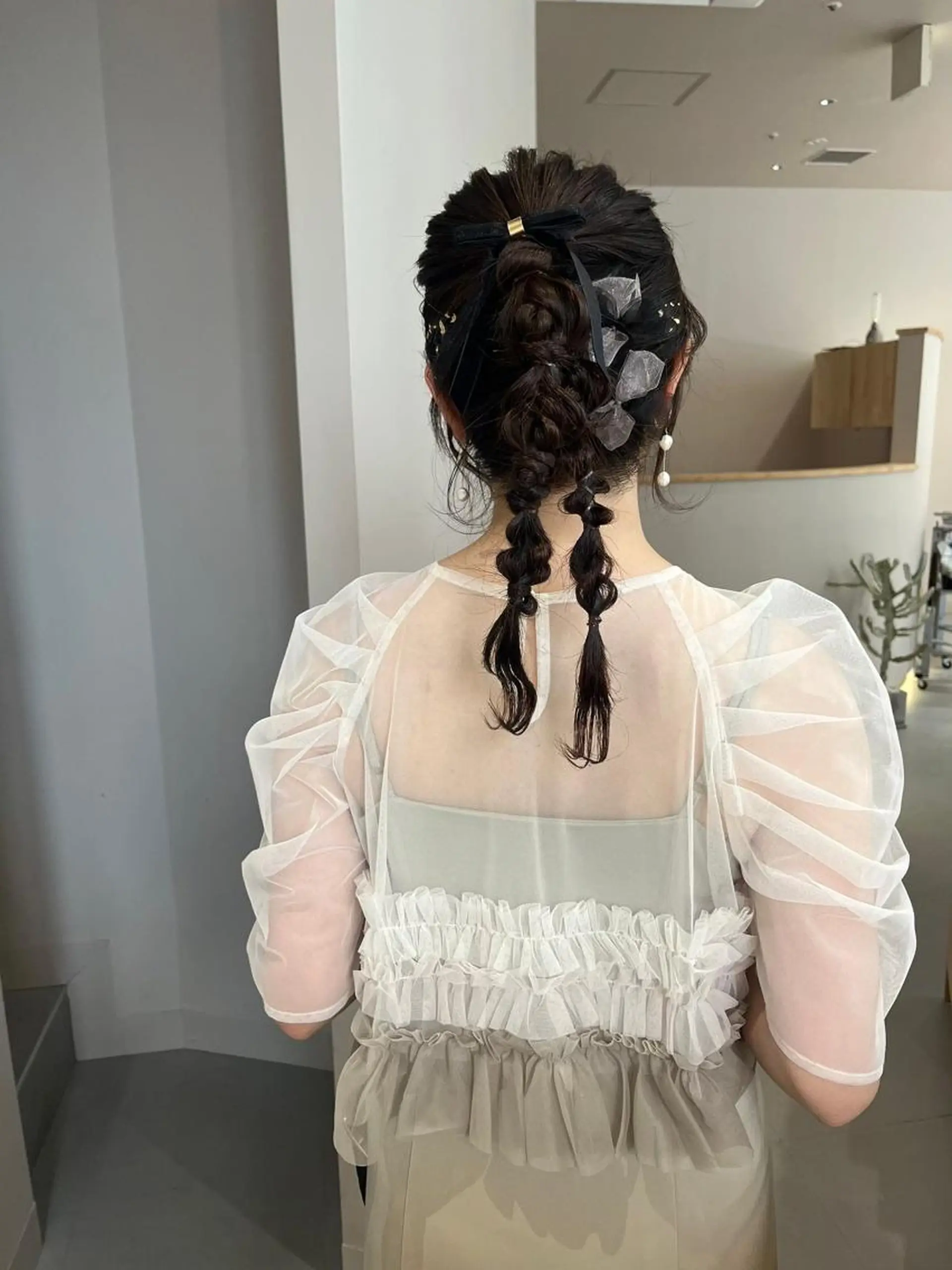 ヘアアレンジ ボブ 結婚式お呼ばれヘア セット🌼Tommyのヘアスタイル