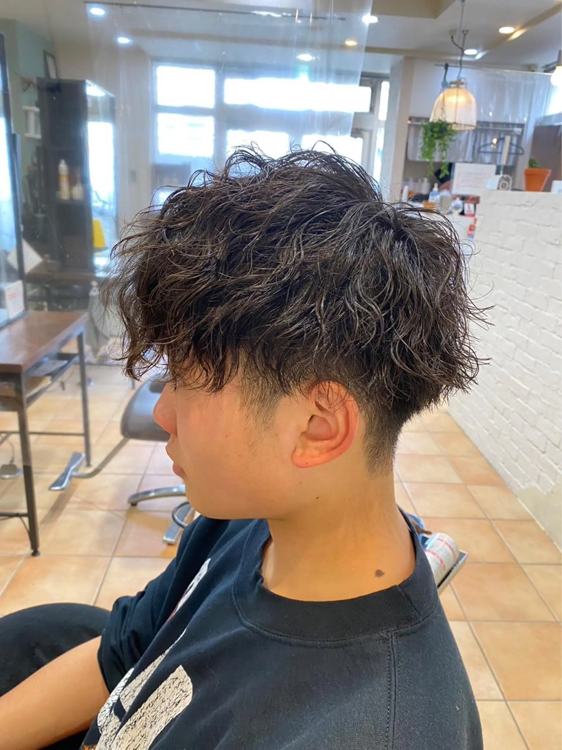 パーマ メンズ 石原 姫菜のヘアスタイル