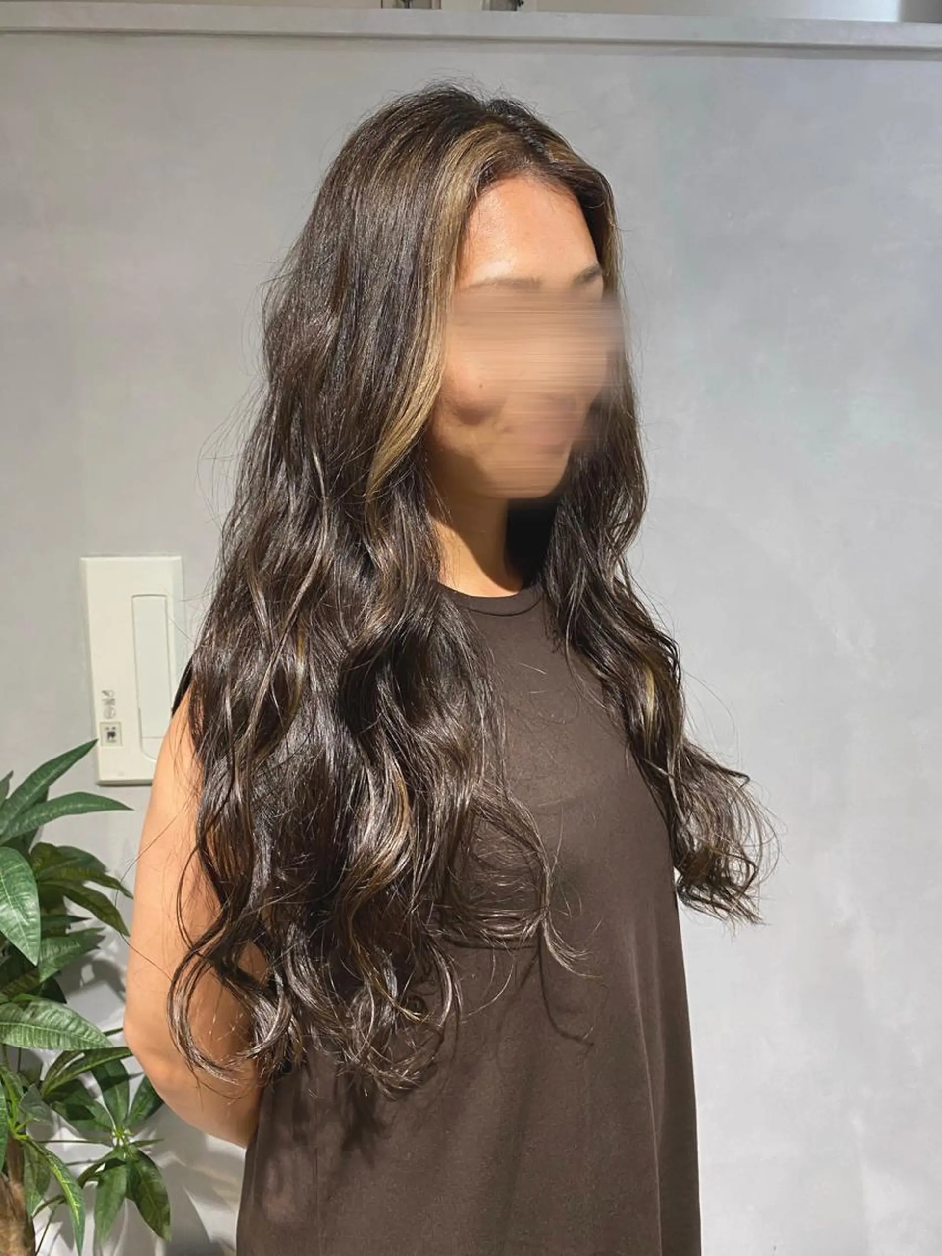 ロング カラー M IIのヘアスタイル