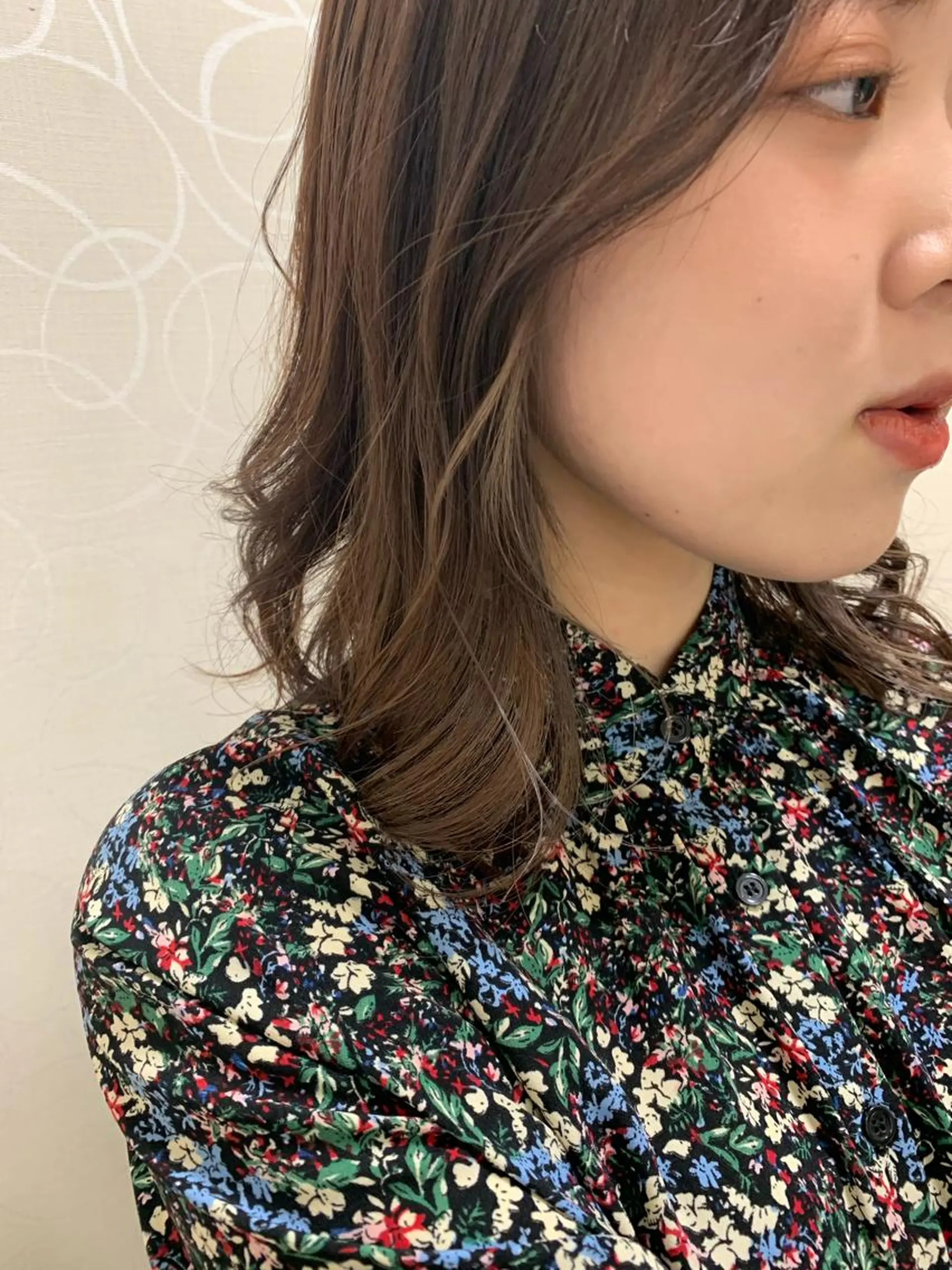 ミディアム カット ヘアカラー トリートメント マルナ本店 ペコのヘアスタイル