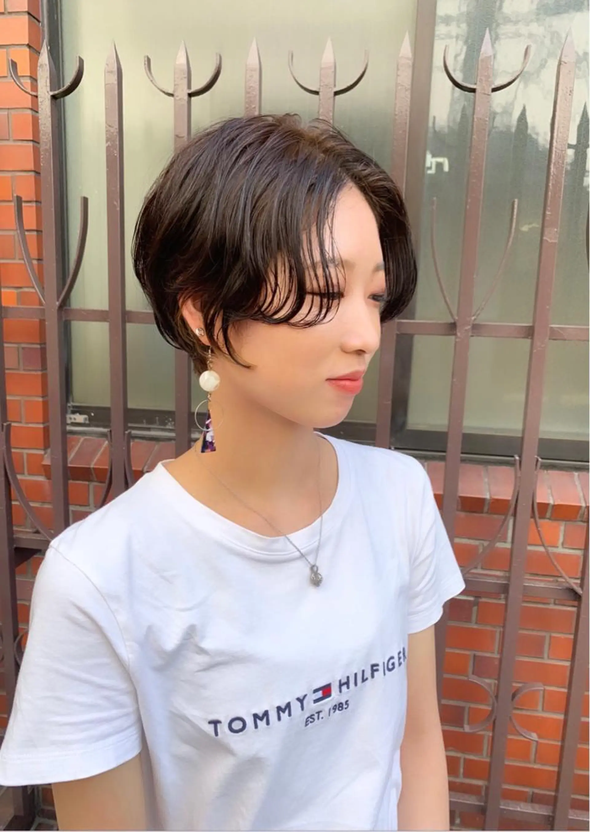 ショート ハンサムショート ショートヘア レイヤー×縮毛矯正 深見 拓のヘアスタイル