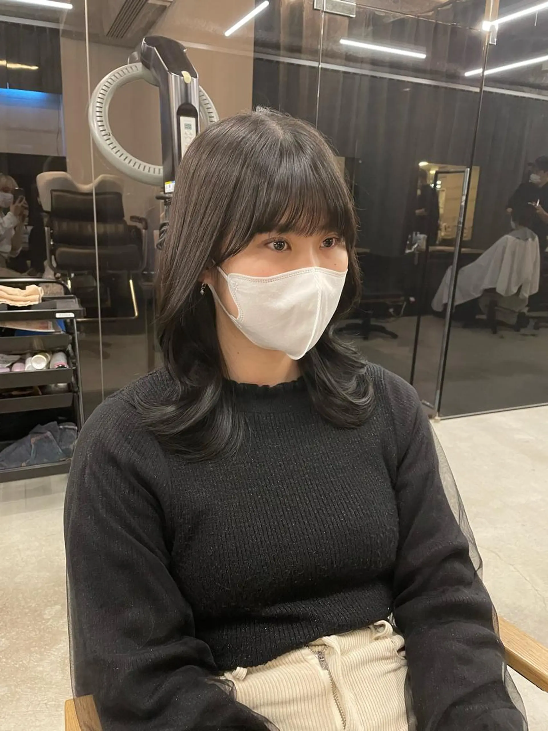 ミディアム 伊藤 莉奈　韓国ヘアのヘアスタイル