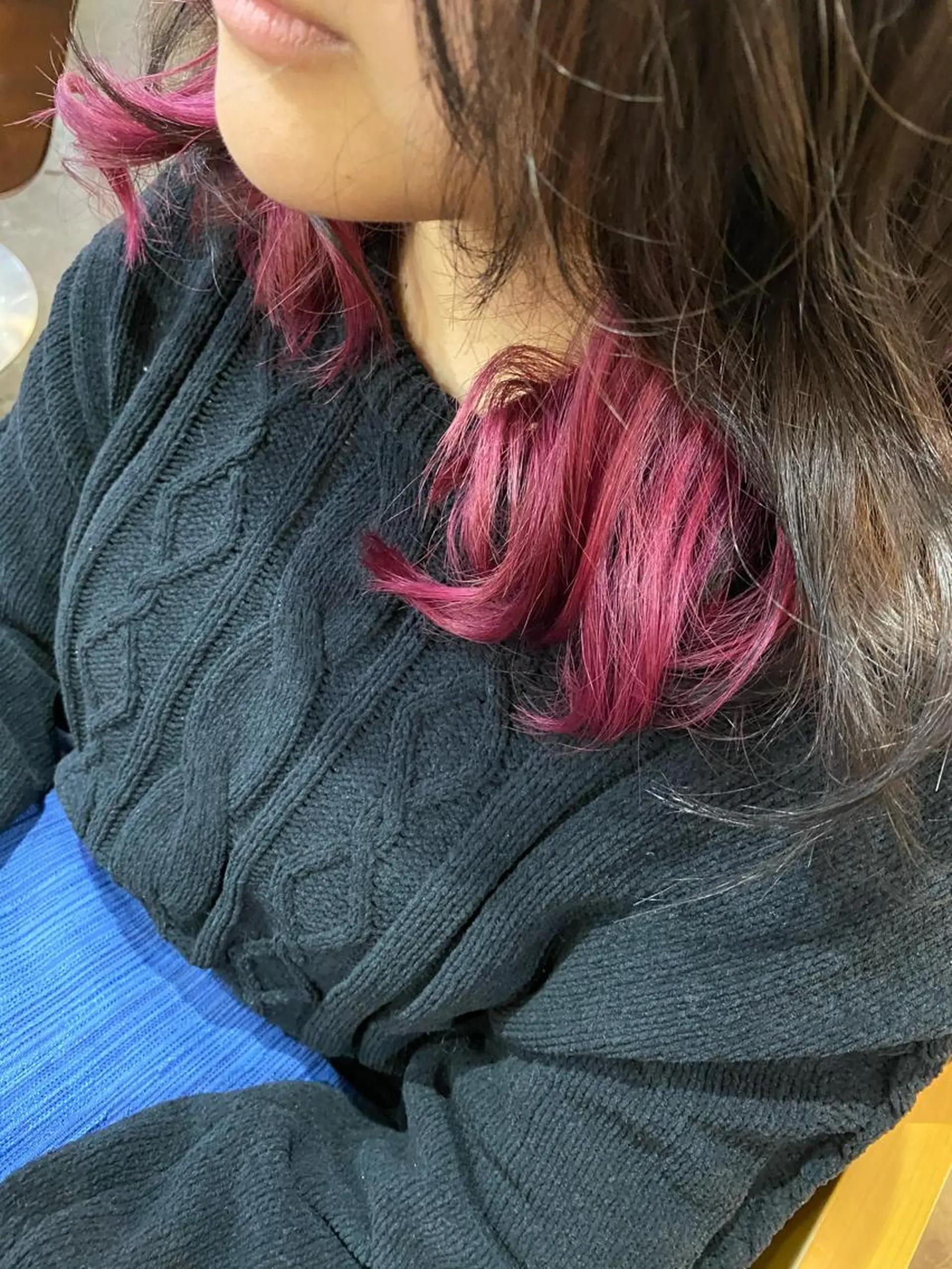 ミディアム カラー ヘアアレンジ 【艶髪×韓国風】 毛流れ職人 RYOのヘアスタイル