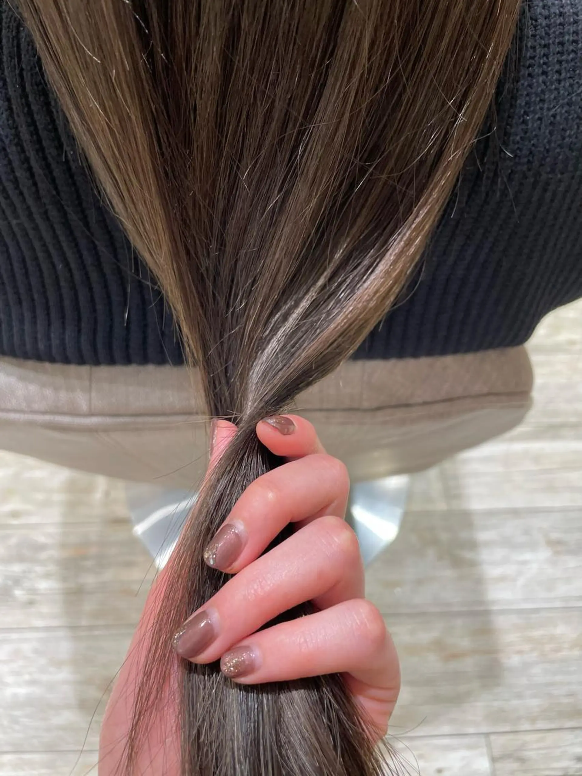 カラー ハイライトカラー オレンジ 小野 明日香のヘアスタイル