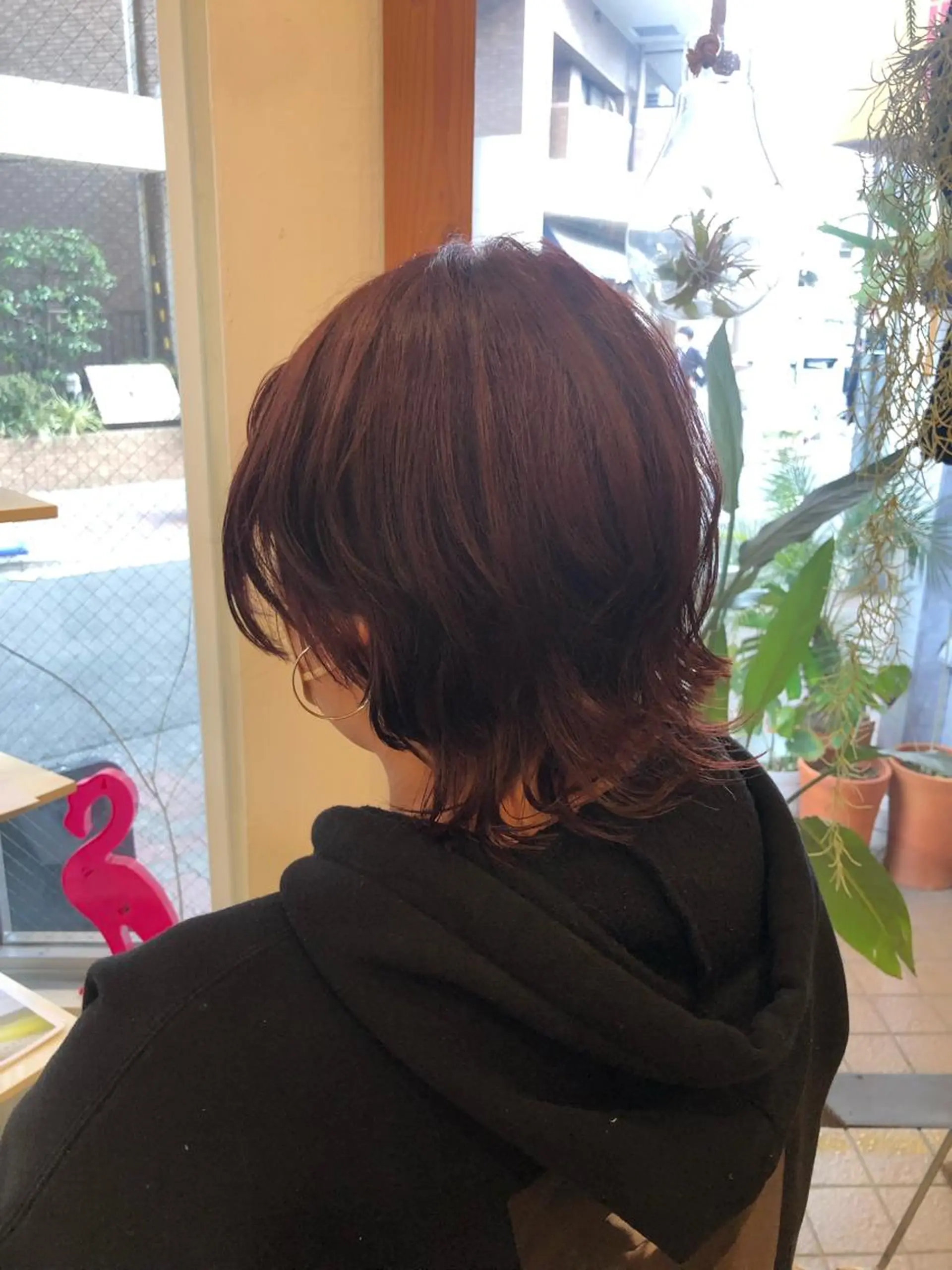 ミディアム カラー レッドカラー ヘアカラー GOURIKI jr 🌿‬MIKUのヘアスタイル