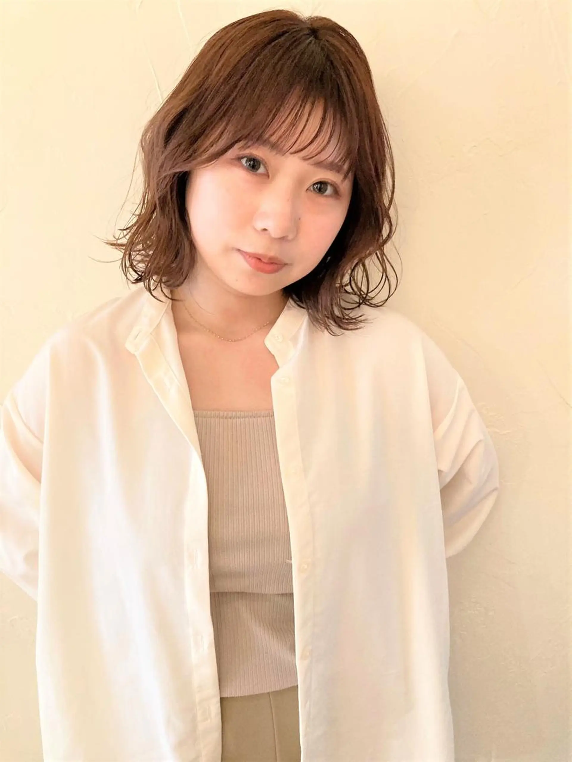 ミディアム シマダ アユミのヘアスタイル