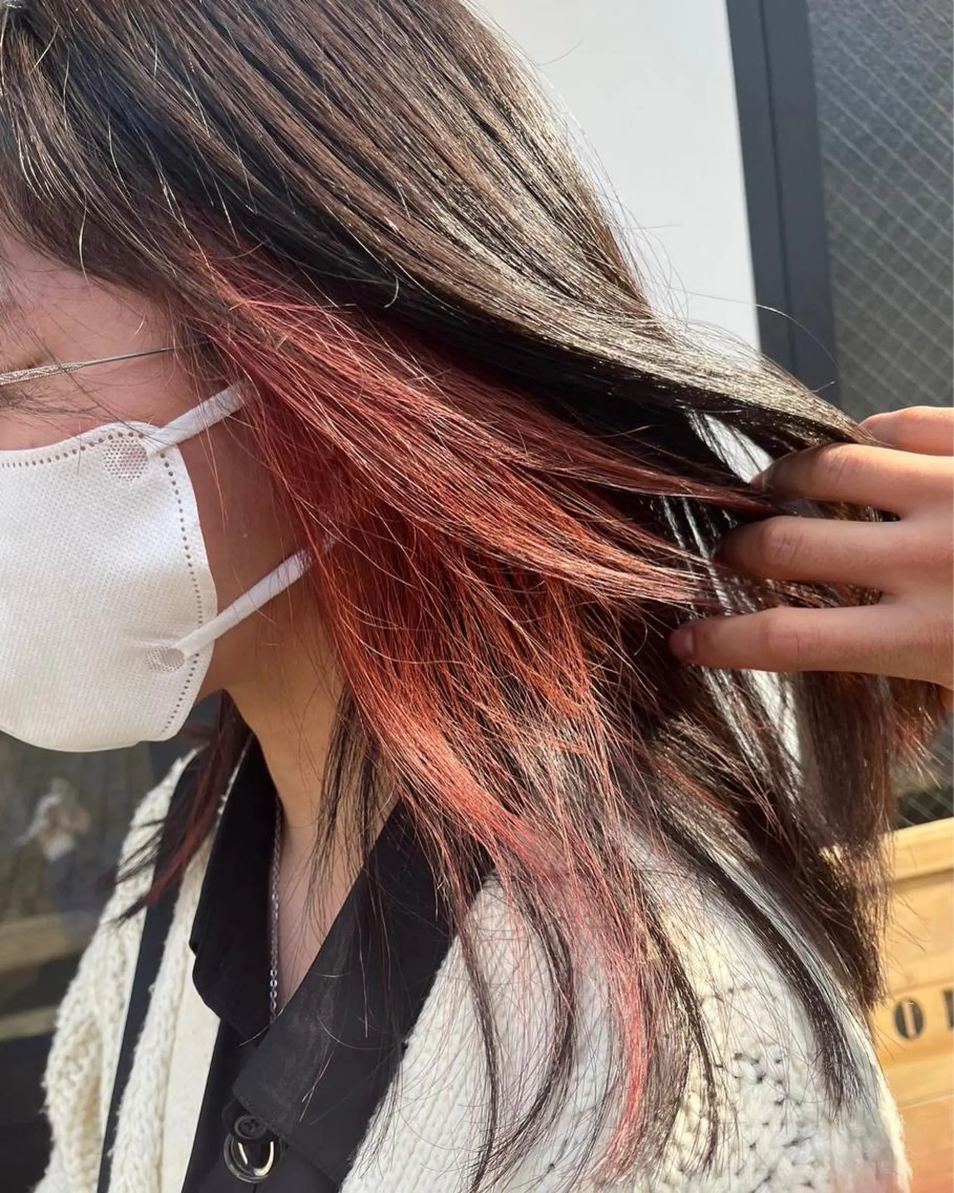 ミディアム ヘアカラー 金田 淳弥のヘアスタイル