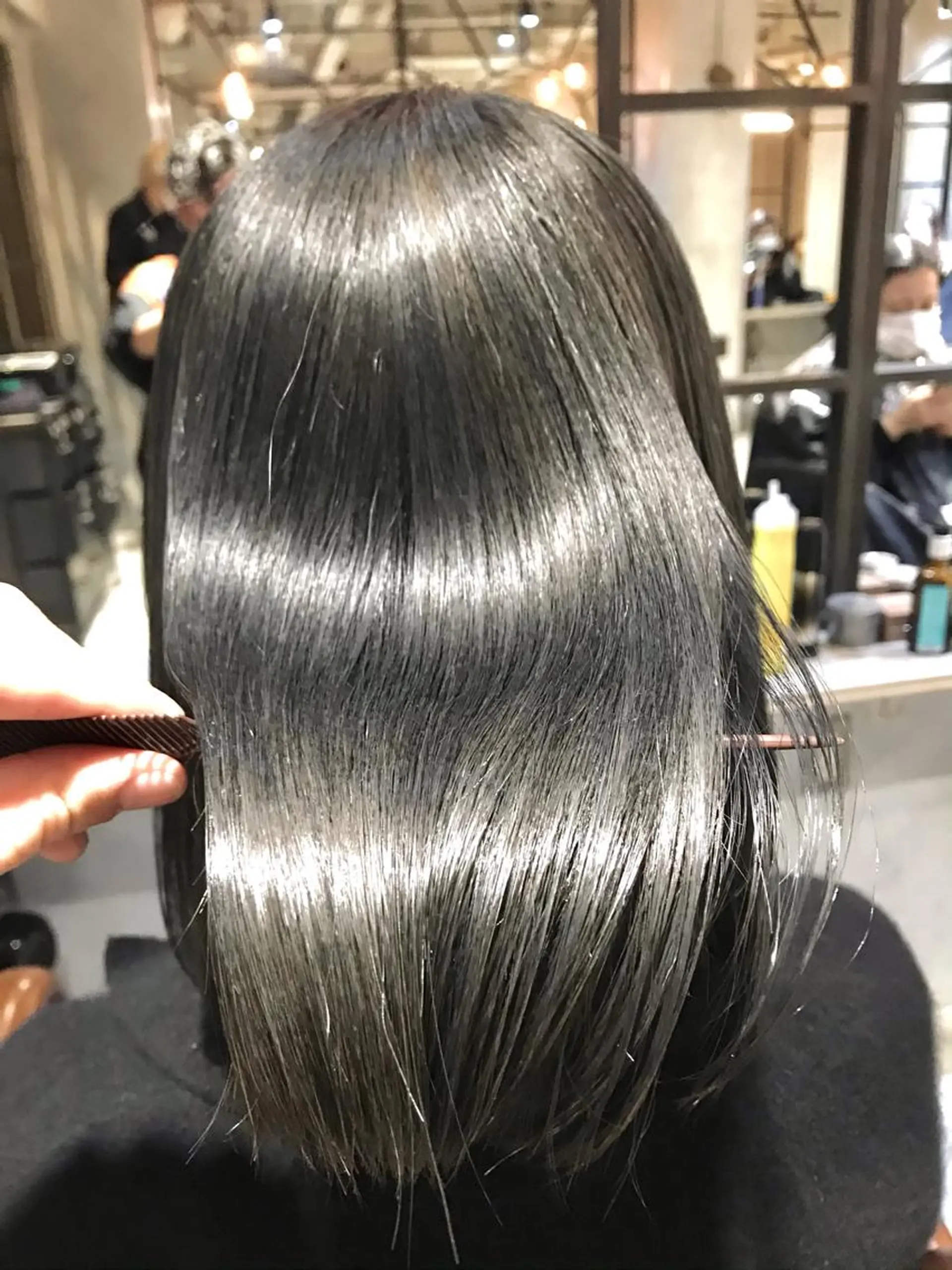 ミディアム カラー 艶髪/レイヤーカット /髪質改善/清水のヘアスタイル