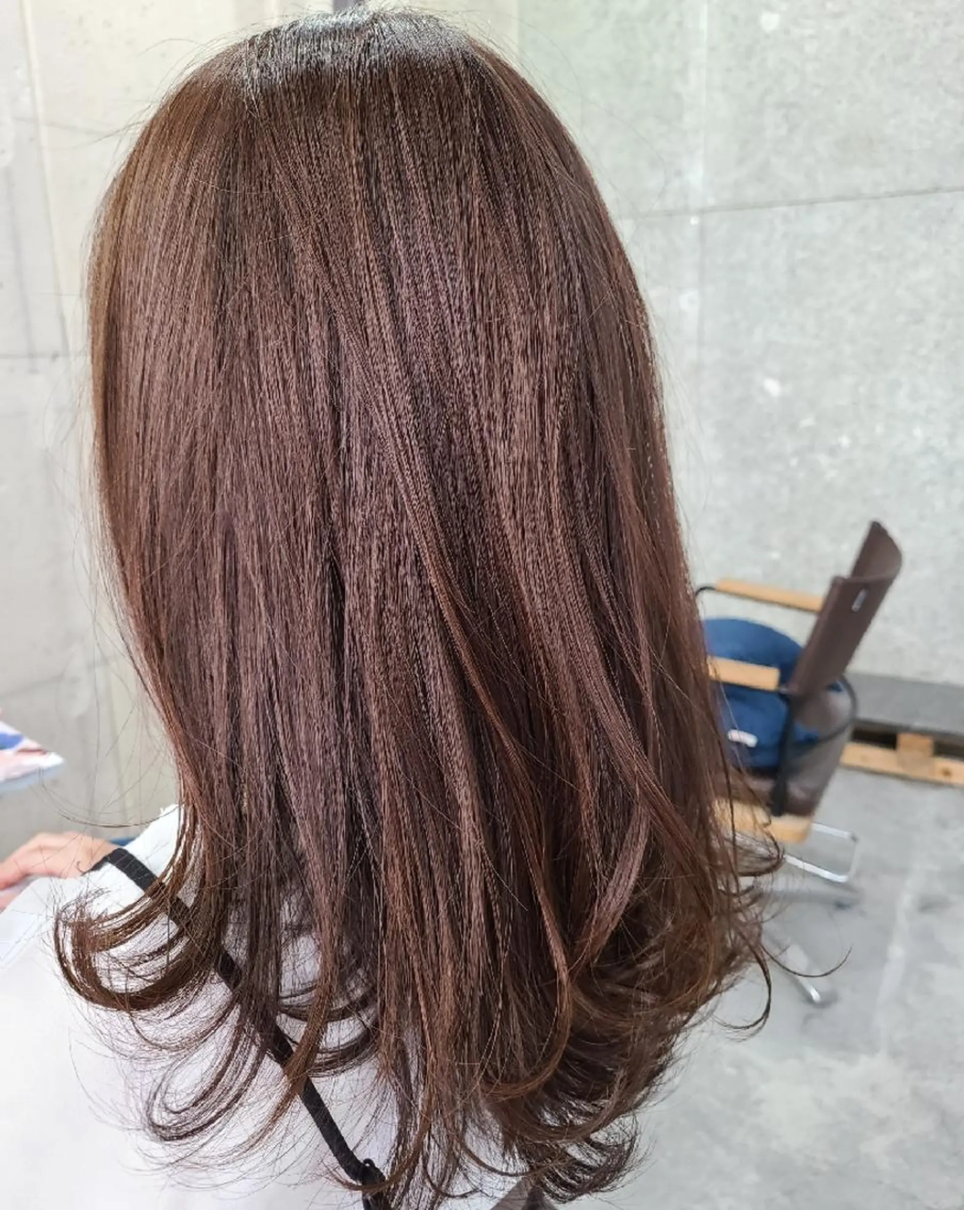 ロング カラー ブラウンカラー オレンジ カット ヘアカラー トリートメント terra✂️川嶋 大輔のヘアスタイル