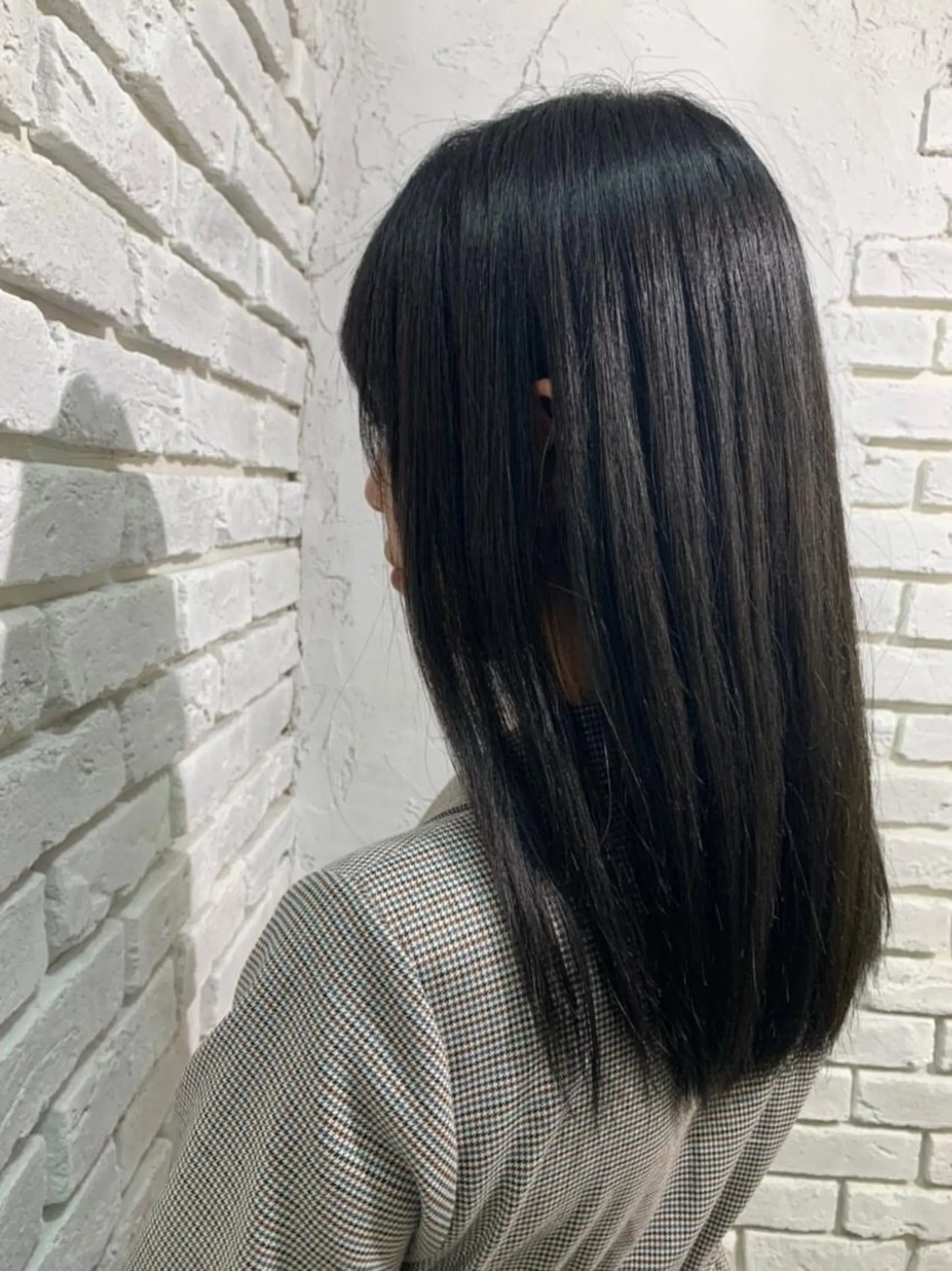 ロング カラー 縮毛矯正 カット 縮毛矯正 レイヤーカット🪽 MARINA🦩のヘアスタイル