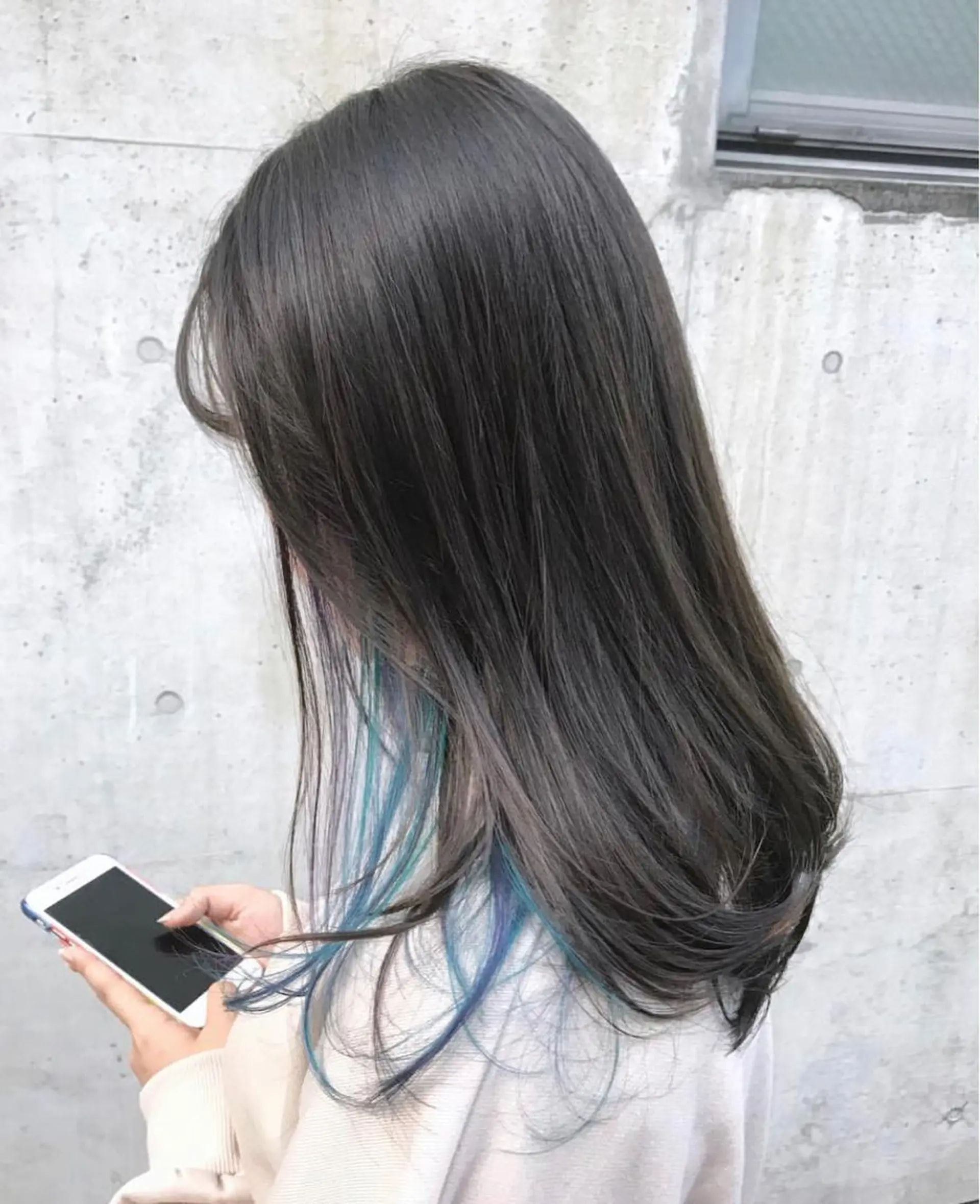 セミロング カラー ブリーチ イヤリングカラー カット ヘアカラー トリートメント 韓国hair ·͜· watanabeのヘアスタイル