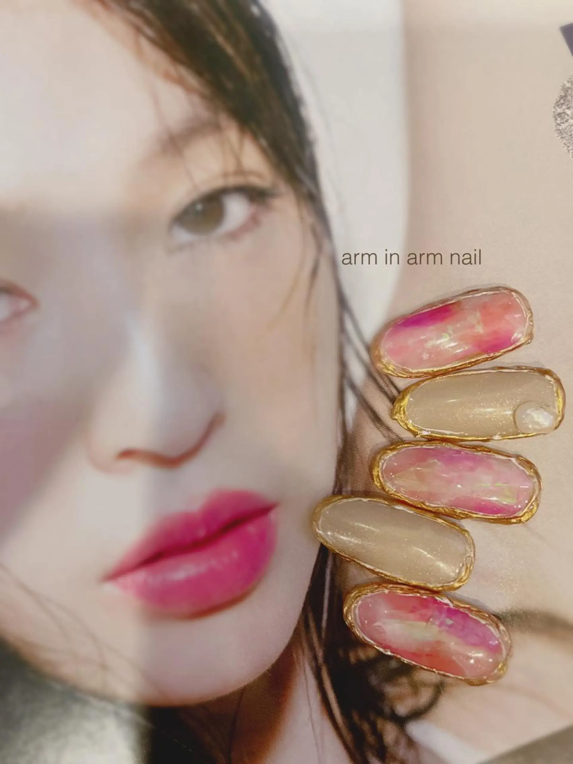 ネイル arm in arm ︎✿Yamamotoのマツエク・マツパデザイン