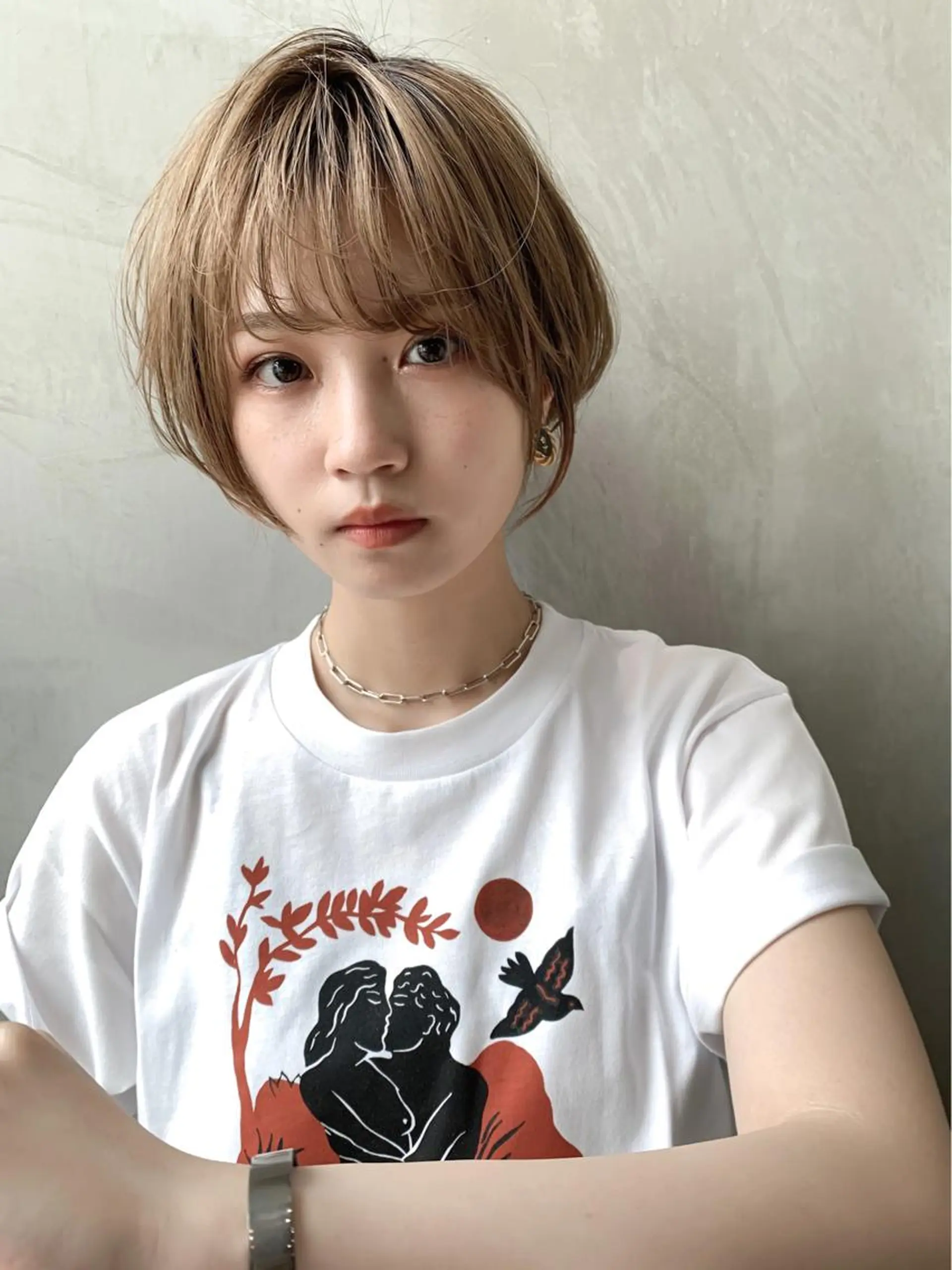 ショート カラー カット ヘアカラー トリートメント 🉐レイヤー/塩見 弘樹🉐渋谷のヘアスタイル