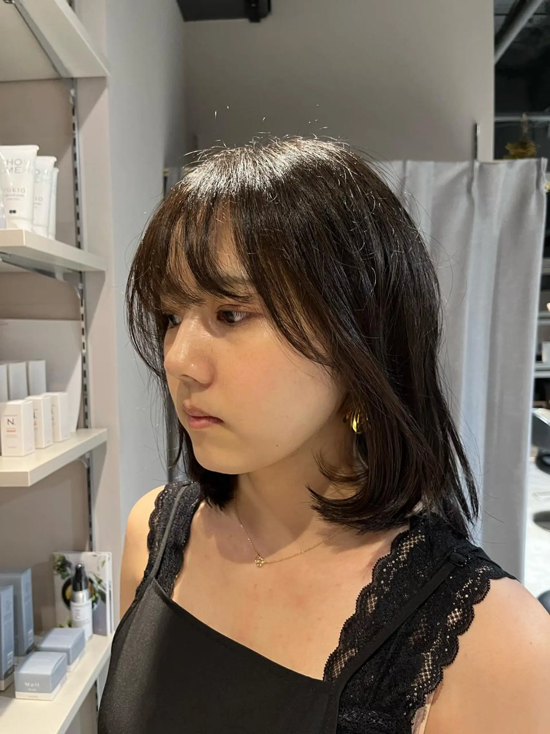 ミディアム カット ヘアカラー トリートメント うる艶カラー/恵比寿 ベージュ/丸山陽平のヘアスタイル