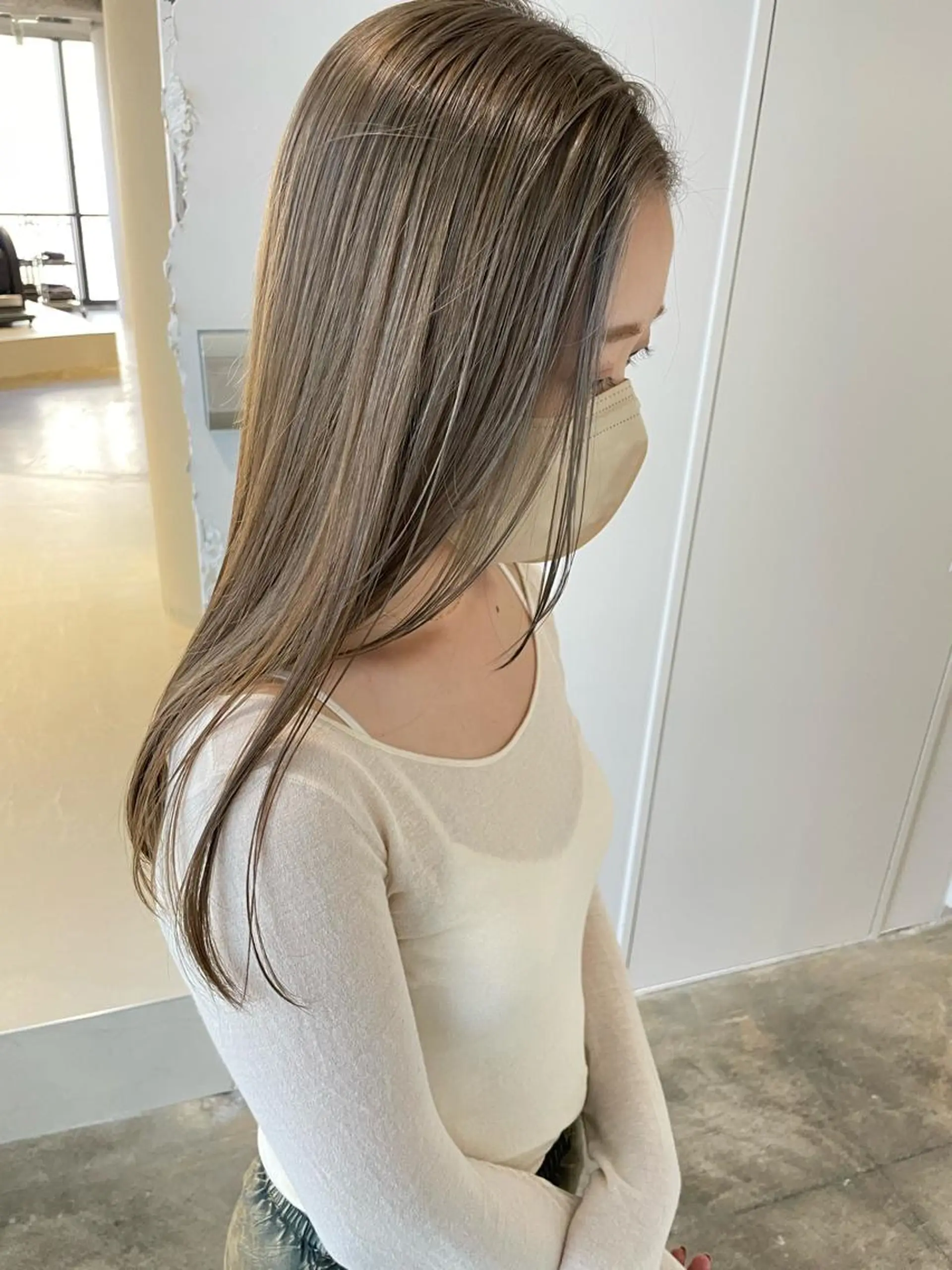 セミロング カラー ベージュカラー カット 🔥ボブ／レイヤー／ shingoのヘアスタイル