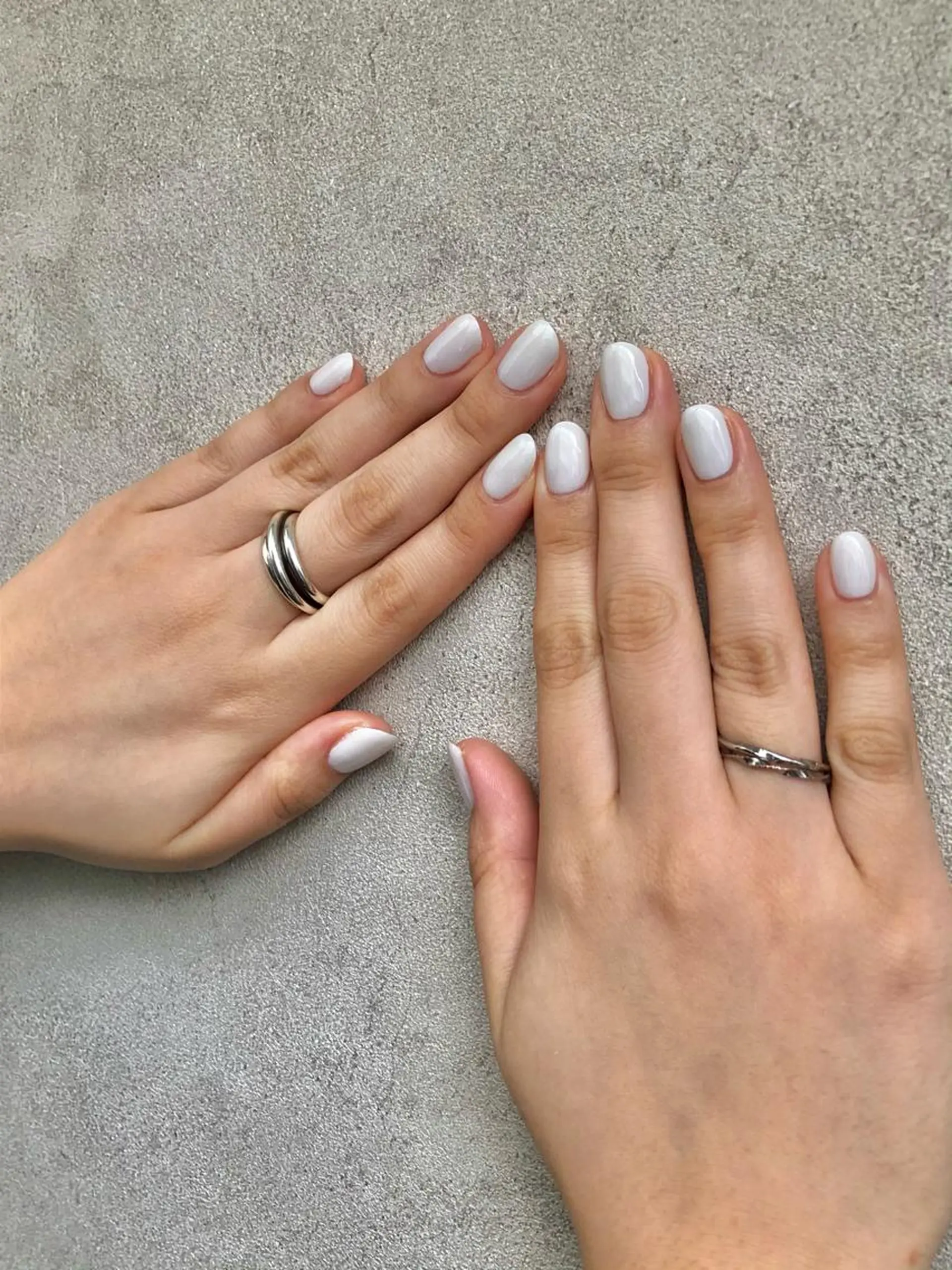 ネイル ホワイト ハンドネイル .Etel atelier.のネイルデザイン