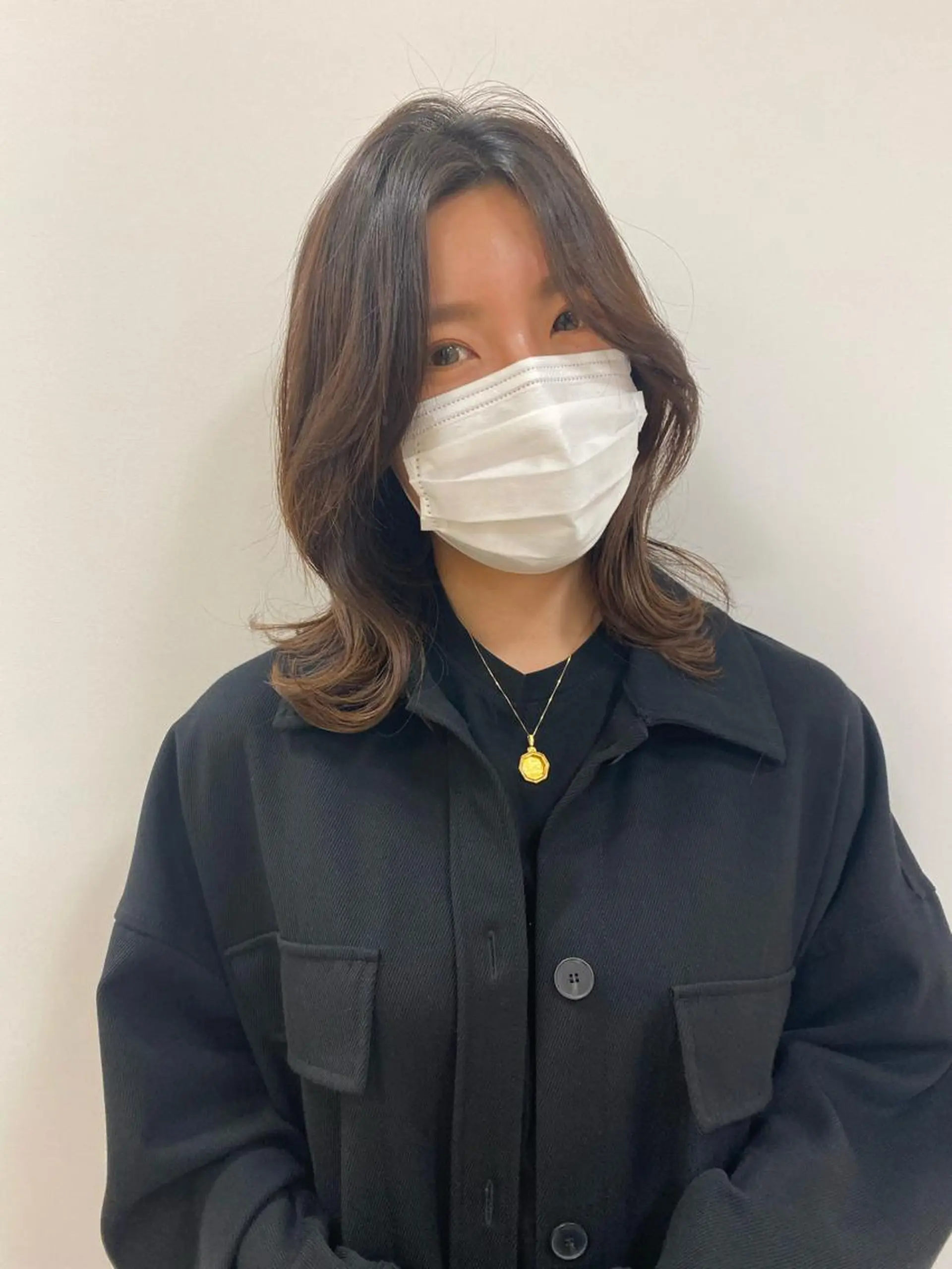 ミディアム カット トリートメント レイヤー/ウルフ🤎 mayo.のヘアスタイル