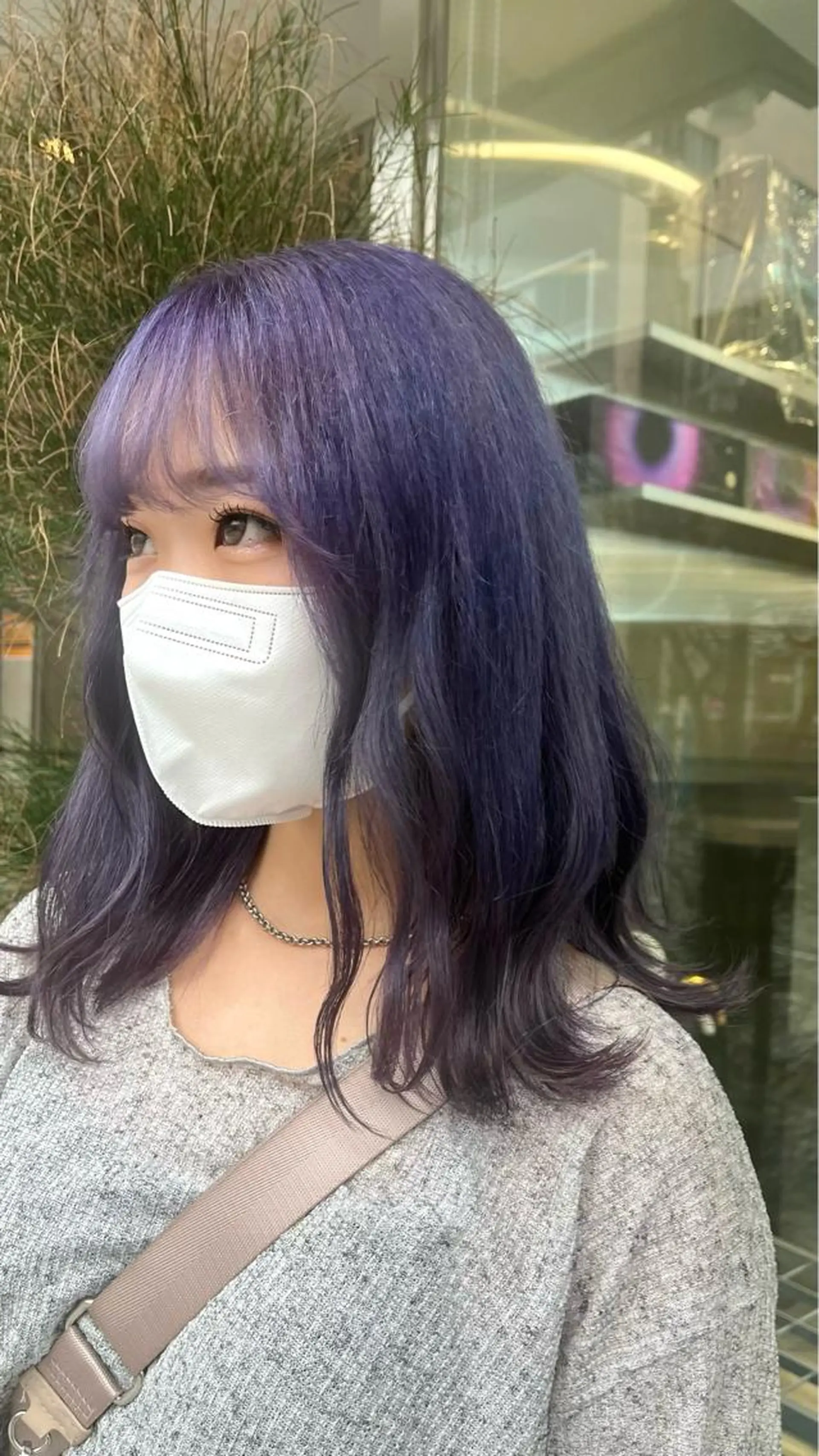 ロング カラー ネイル ヘアカラー mai🤍縮毛酸性ス トレート/アイリストのヘアスタイル