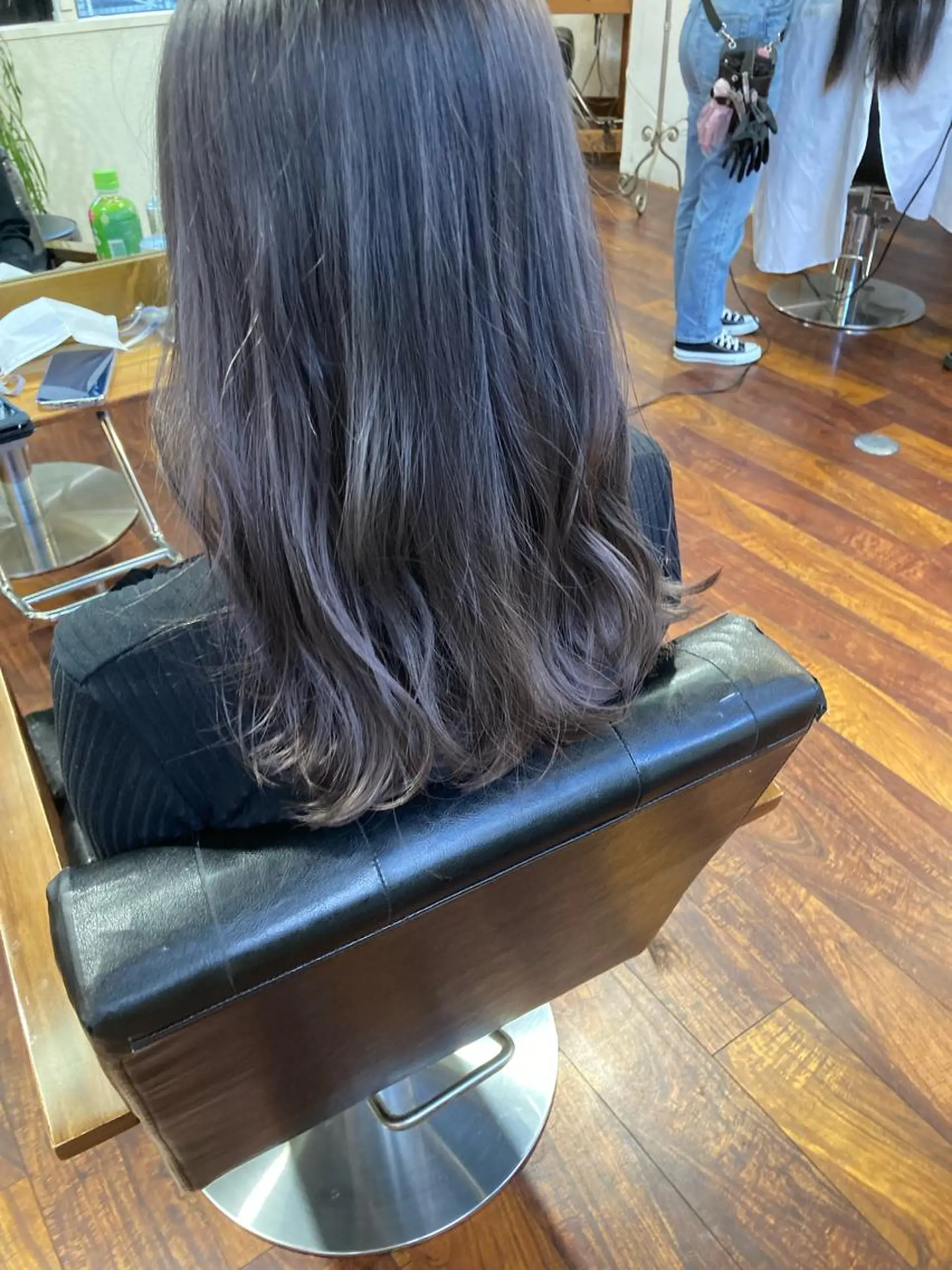 ミディアム カラー ブリーチ 透明感カラー シルバー カット ヘアカラー トリートメント 小木曽智美 /ボブ/ショートのヘアスタイル